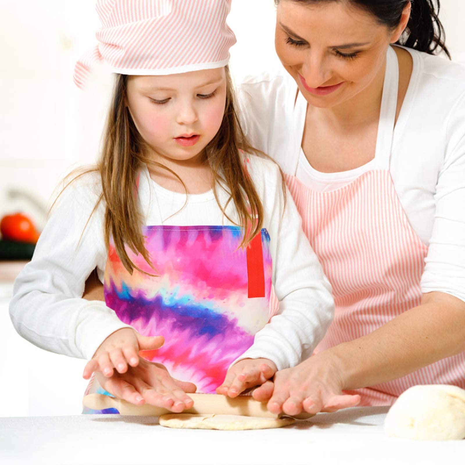 Fiodrimy Kids Apron, Girls Boys Toddler Unicorn Apron With Pockets Adjustable For Children Cooking Baking School Kitchen Paintin