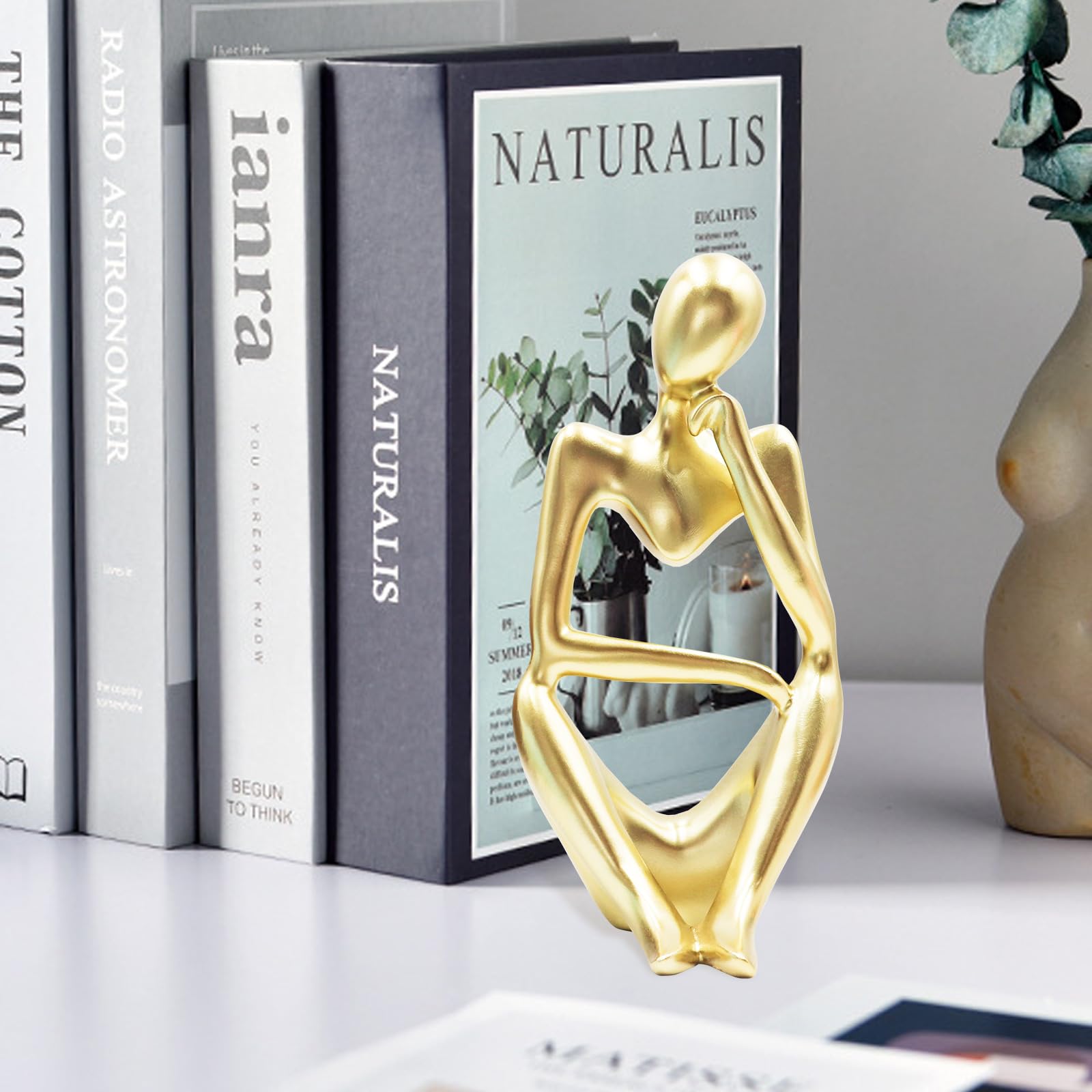 Thinker Statues and Sculptures, Resin Thinker Statue Ornaments, Abstract Style Sculptures, Housewarming Gifts, Housewarming Deco