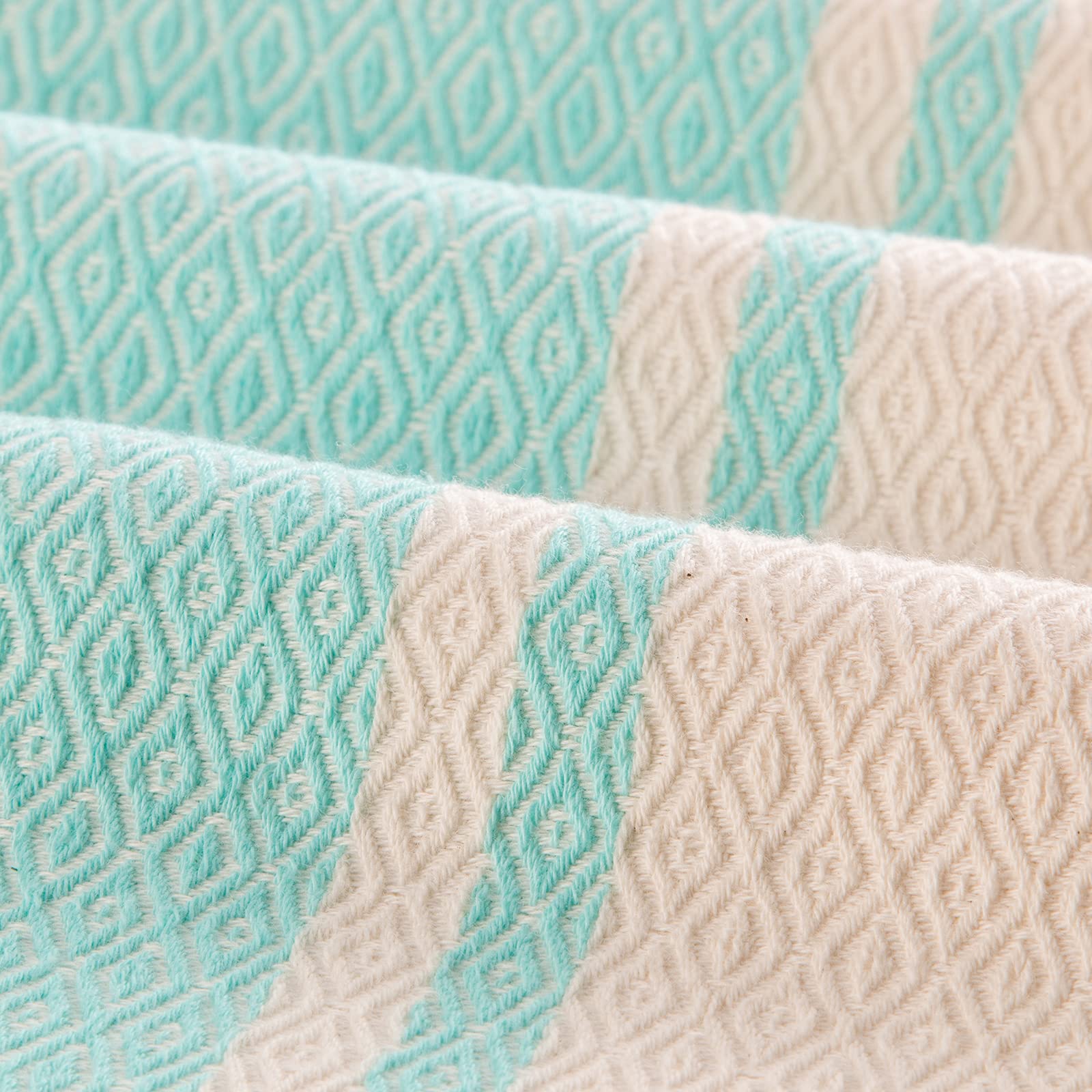 Rumi & Shams Turkish Hand Towels For Bathroom | 2 Pcs Farmhouse Hand Towels | 16 X 32 Inches Boho Hand Towels | 100% Cotton Turk