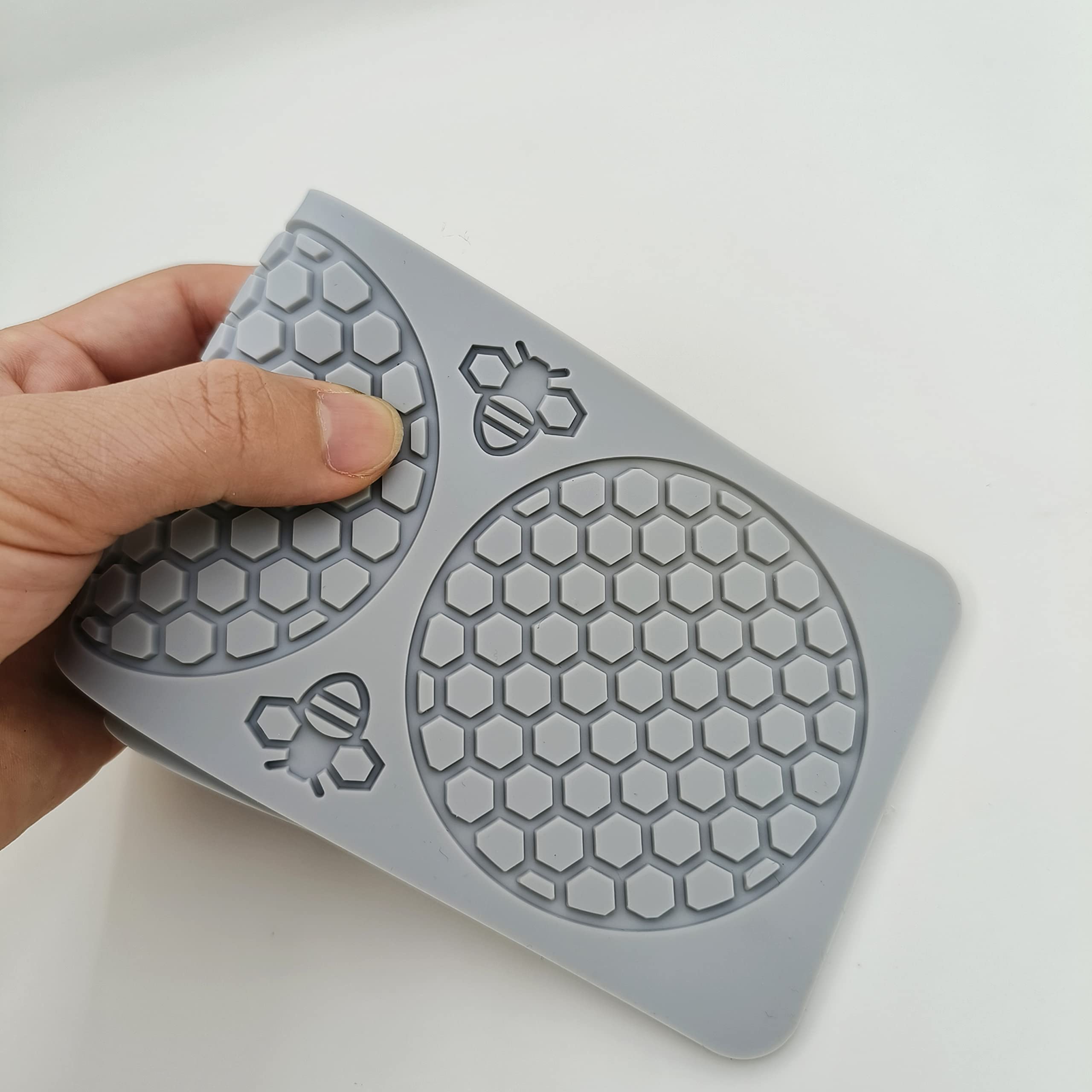 5 Cavity Bumble Bee Silicone Mold Honeycomb Bees For Kitchen Cake Cupcake Decorating Silicone Fondant Cake Mold Beehive Silicone