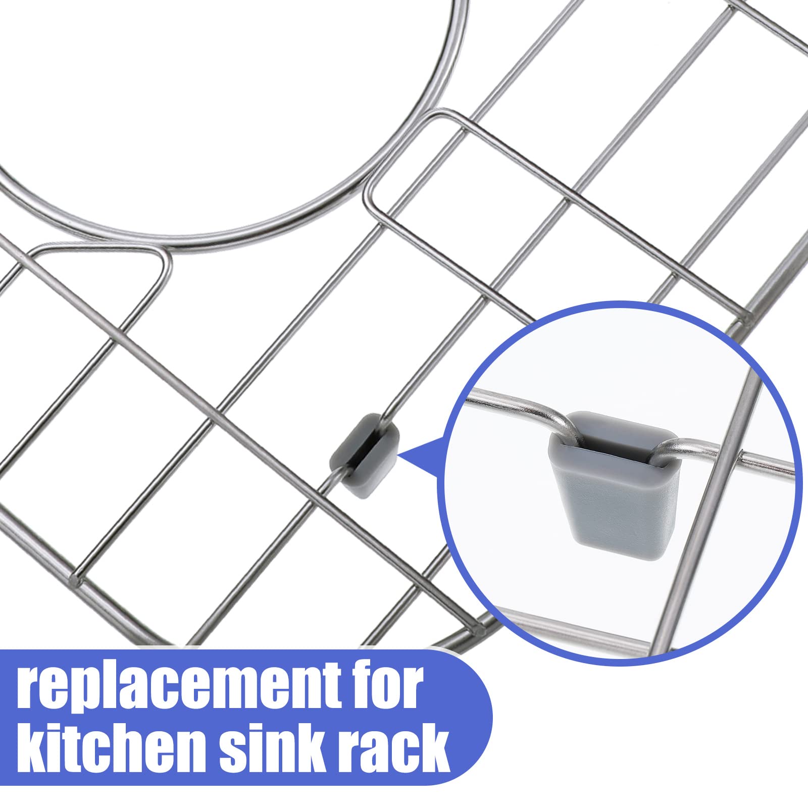 30 Pieces Kitchen Sink Rack Rubber Feet For Kitchen Sink Grid 30 Pieces Transparent Bumpers Sink Protectors For Kitchen Sink Sin