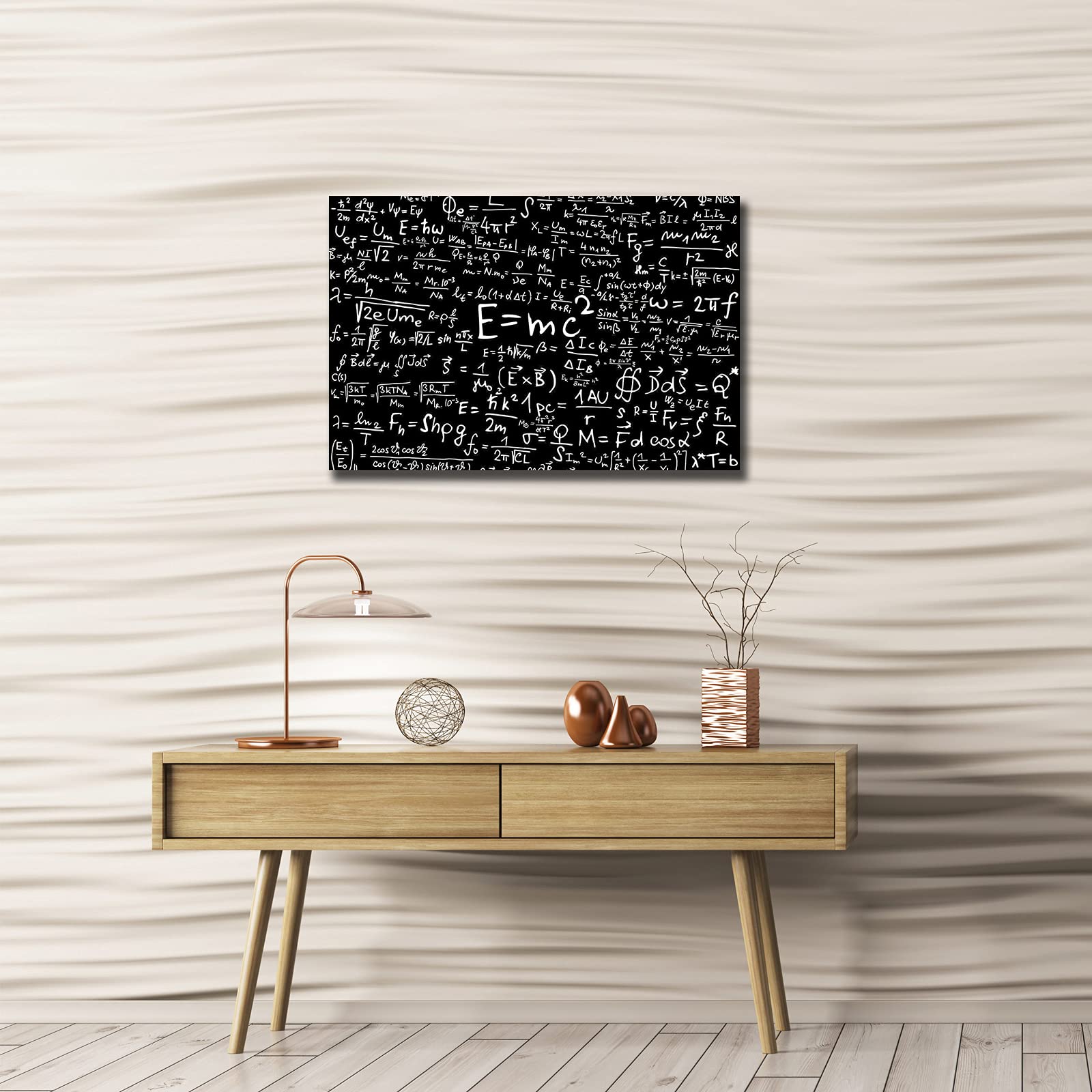 Educational Wall Art Framed Prints Canvas Black Poster Learning Physical Wall Decor Modern Picture Painting Artwork For Living R