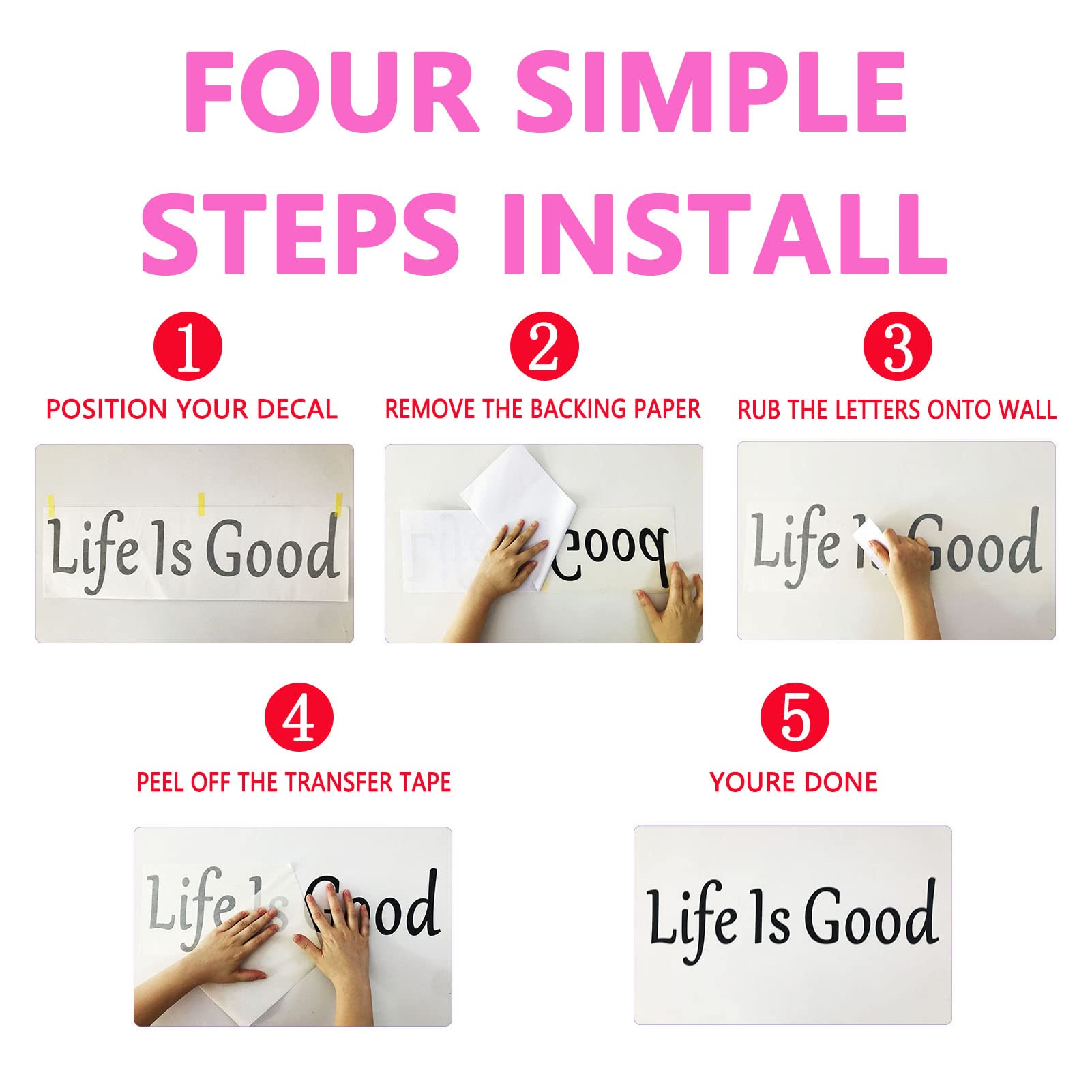 Inspirational Wall Decals, Prayer Wall Stickers, Quotes Kitchen Bathroom Bedroom Living Room Motivational Bible Verse Home Vinyl