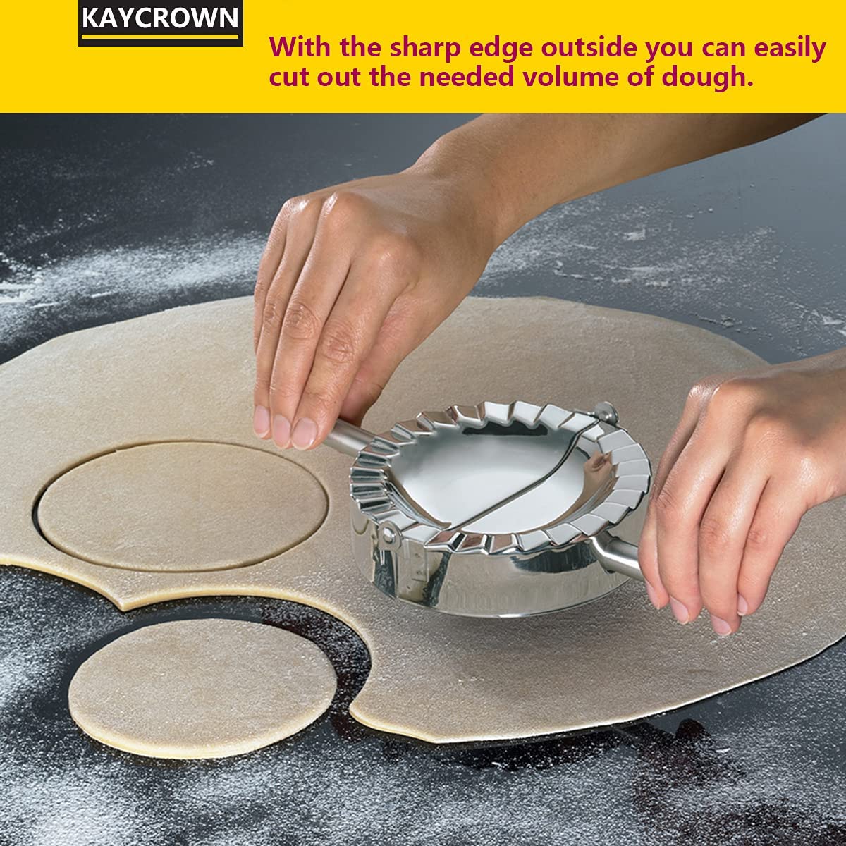 Best Utensils Stainless Steel Ravioli Mold Empanada Press Pierogi Dumpling Maker Wrapper Pastry Dough Cutter Kitchen Accessories
