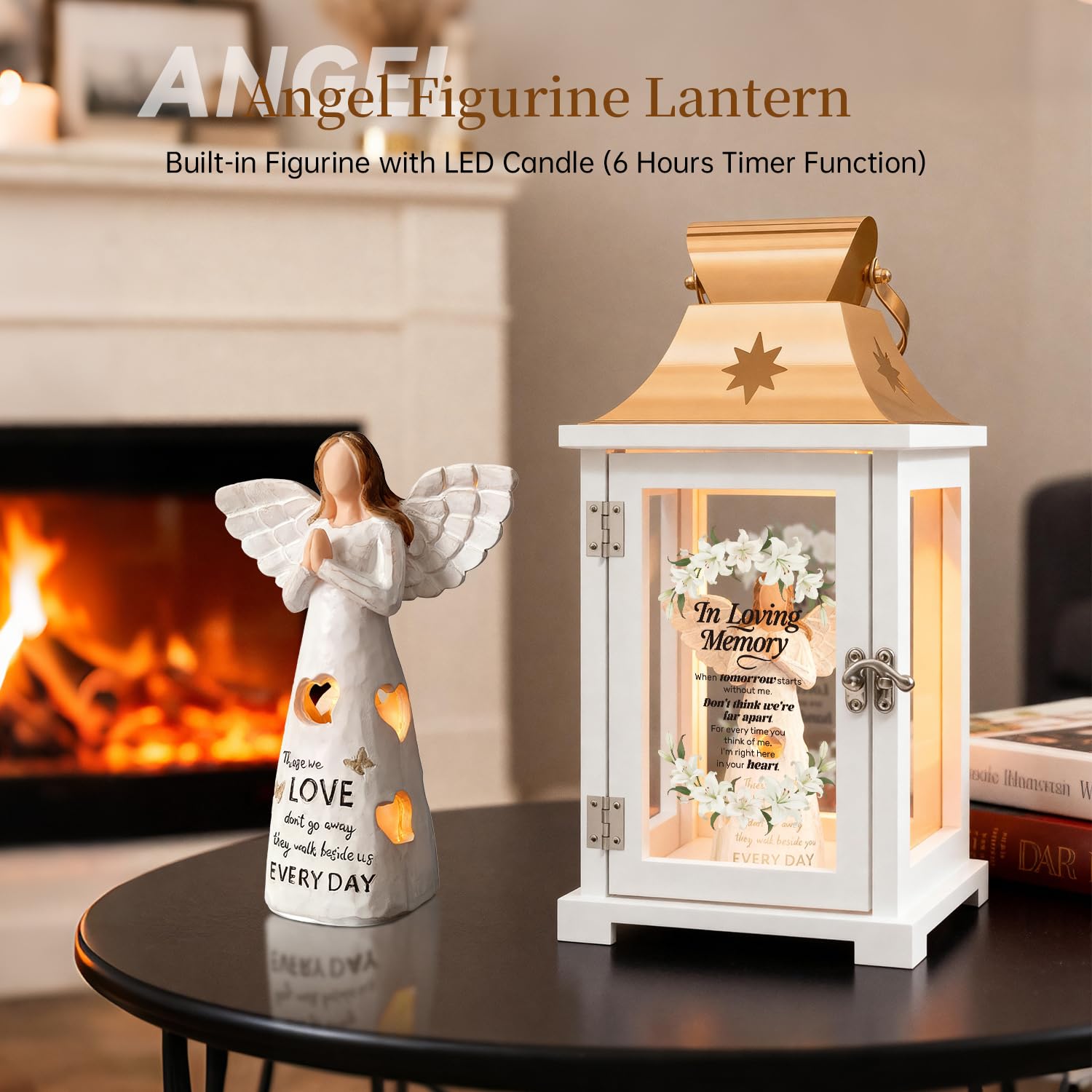 Memorial Lantern - Bereavement Sympathy Gifts for Loss of Loved One Memorial Gifts for Loss of Mother Loss of Father Remembrance