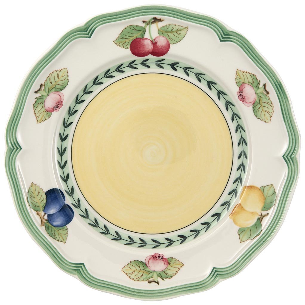 Villeroy & Boch French Garden Fleurence Salad Plate, Premium Porcelain, White/Multicolored