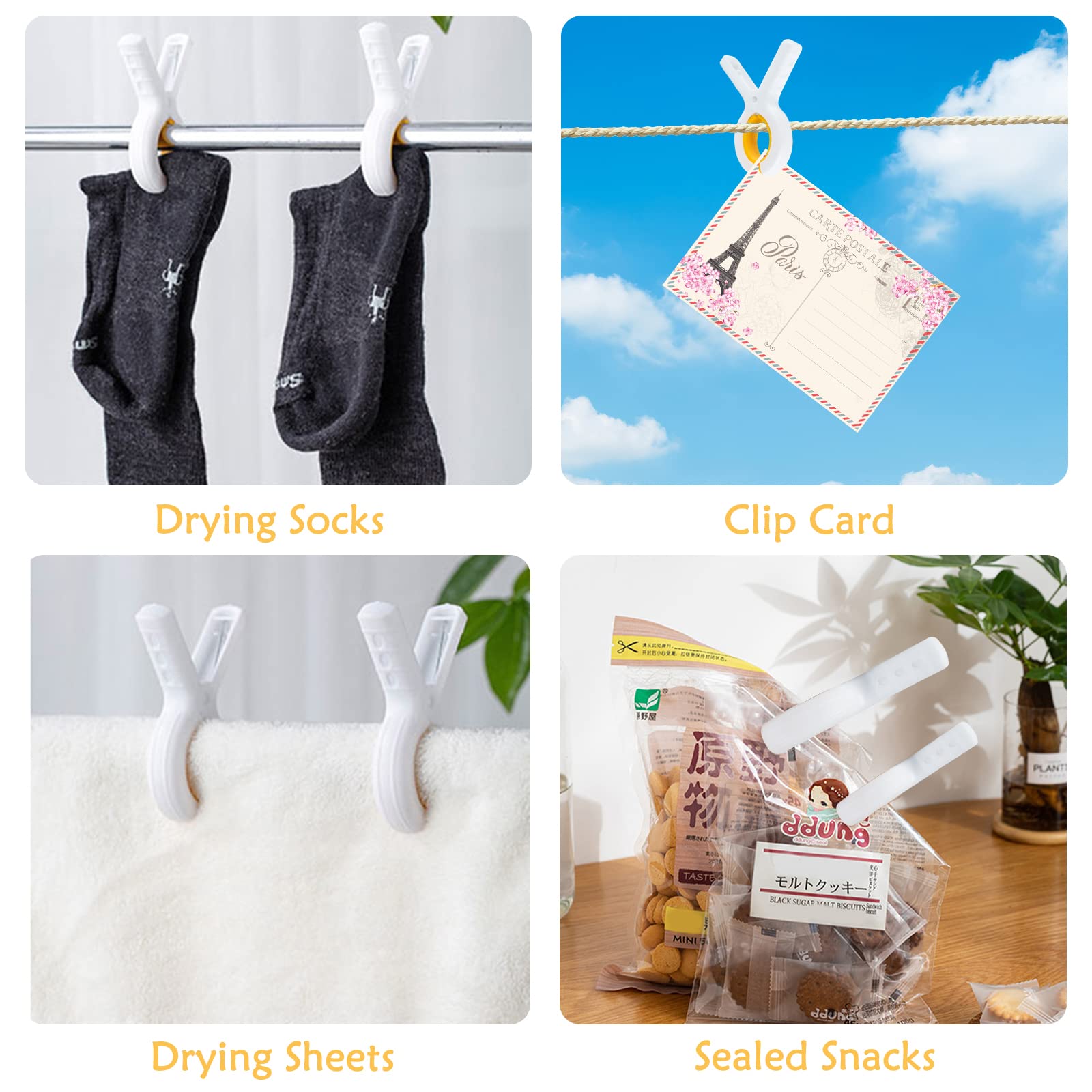 6Pcs Towel Clips For Sun Loungers Large Beach Towel Clips Strong Grip Clothes Pegs Non-Slip Towel Pegs For Sun Lounger Washing L