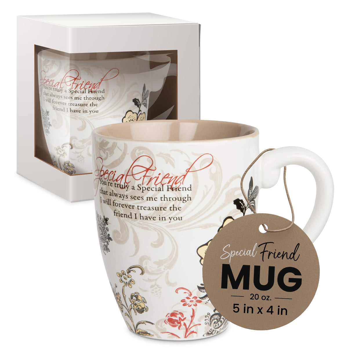 Pavilion Coffee Mugs - Mark My Words Special Friend Mug With You'Re Truly A Special Friend Text Design - Ceramic Coffee Cup