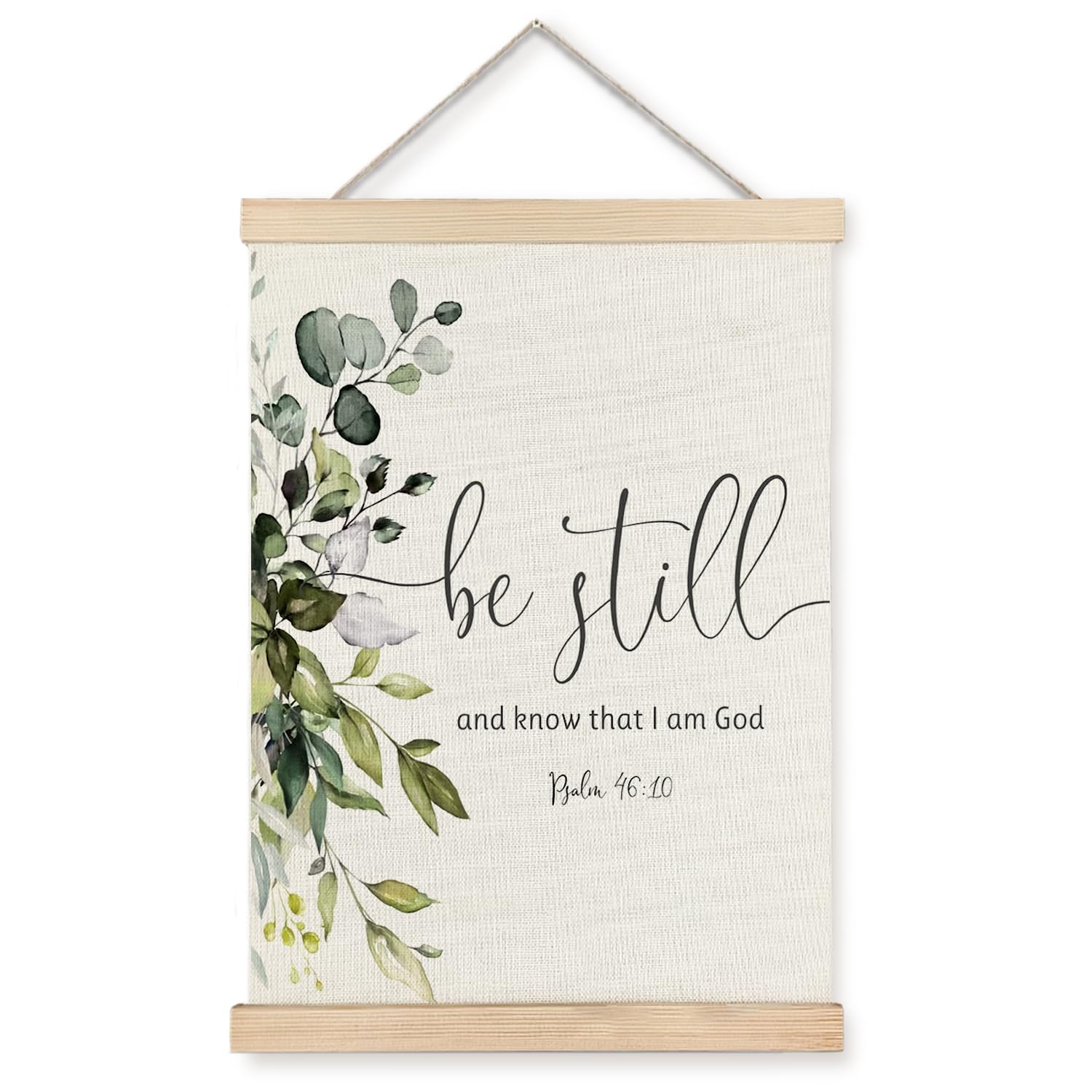 Supwhd Christian Wall Decor, Be Still And Know That I Am God Psalm 46 Christian Wall Art Framed, Christian Decor For Bedroom Liv