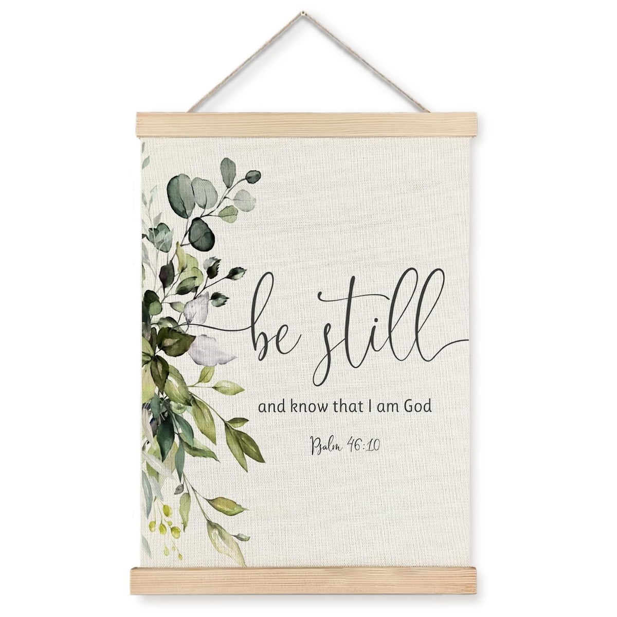 Supwhd Christian Wall Decor, Be Still And Know That I Am God Psalm 46 Christian Wall Art Framed, Christian Decor For Bedroom Liv