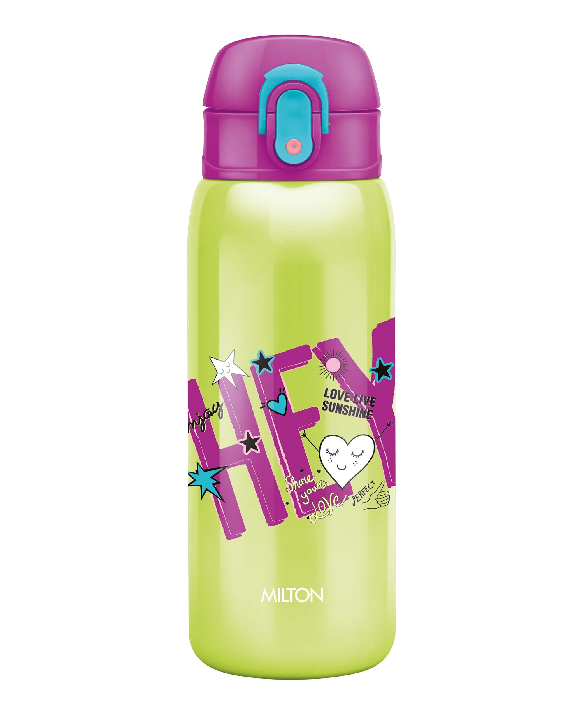 Milton Jolly 475 Thermosteel Kids Hot And Cold Water Bottle, 390 Ml, Green