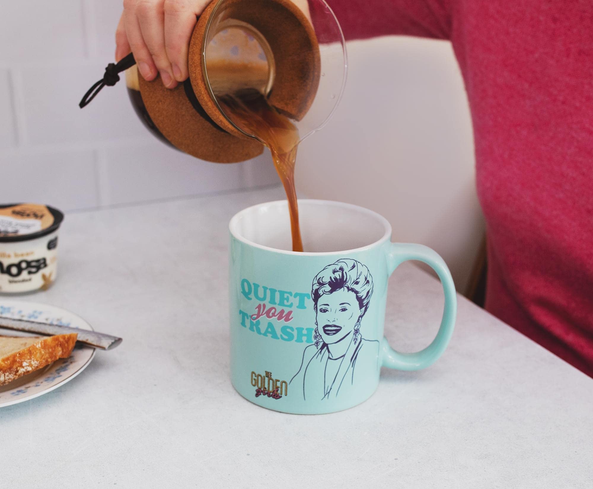 The Golden Girls ''Quiet You Trash'' Ceramic Mug | Holds 20 Ounces