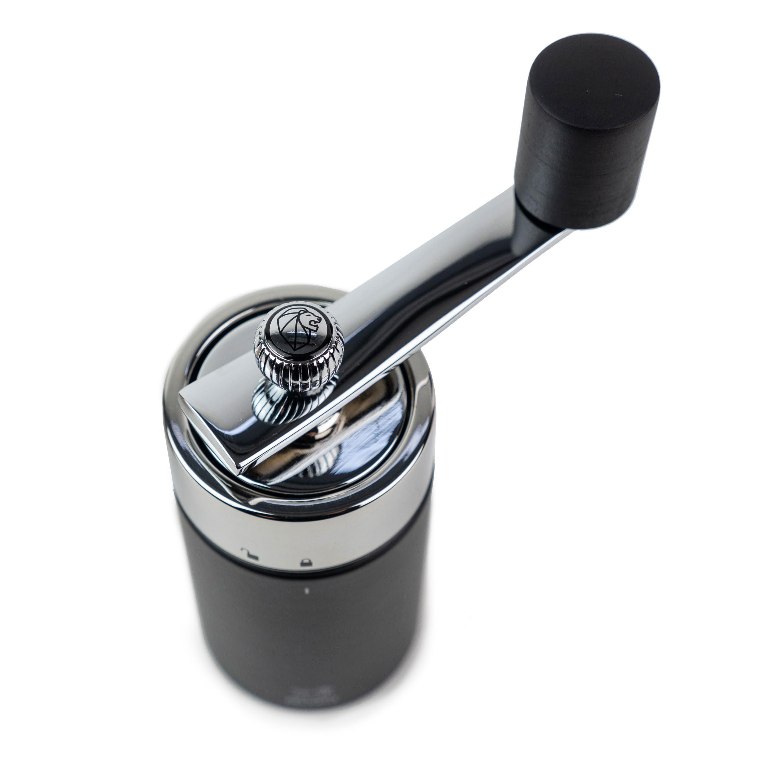 Peugeot - Isen Manual Nutmeg Mill with Crank handle - Beechwood and Stainless Steel  Black  16 cm