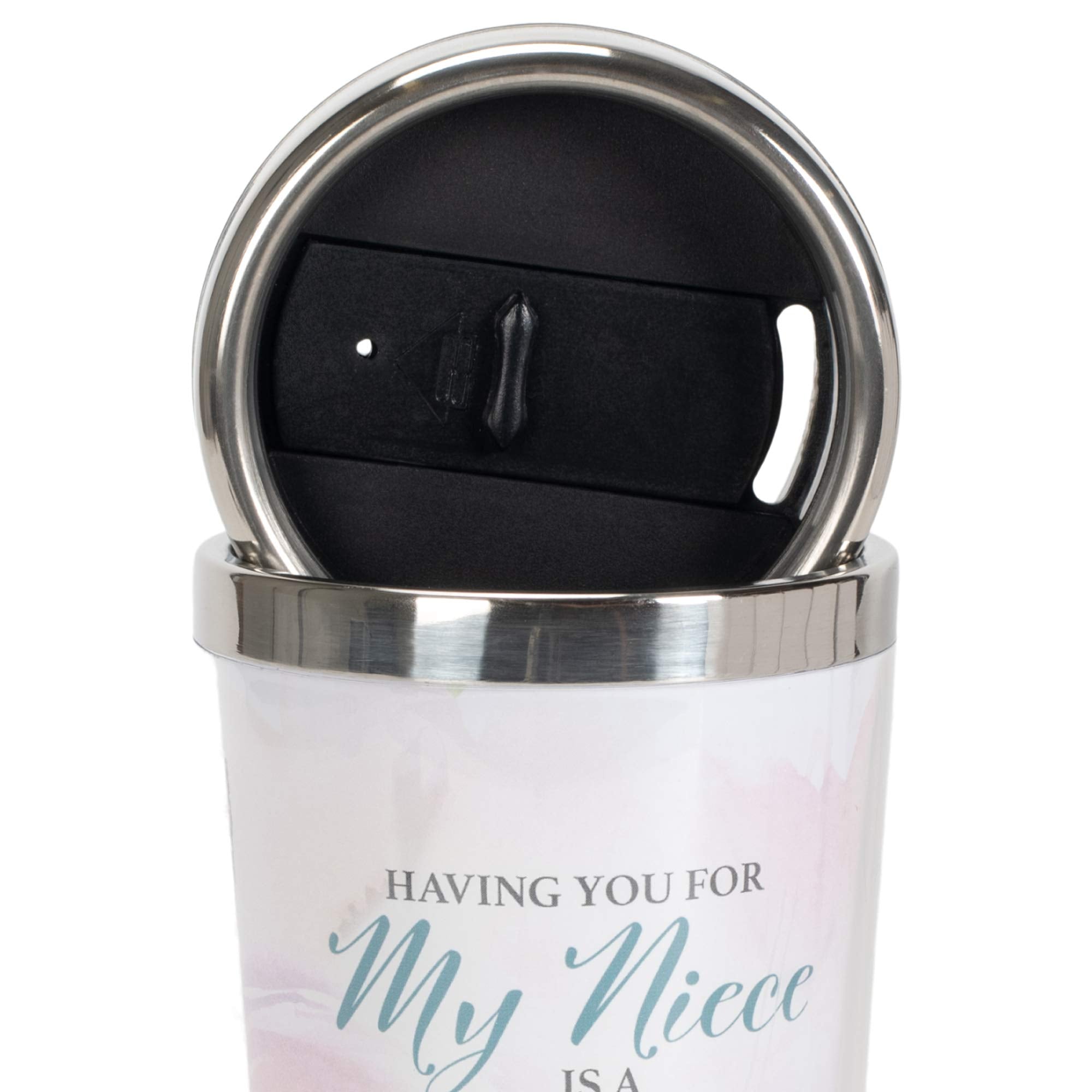 Niece You Are Loved 16 Oz Stainless Steel Travel Mug With Lid