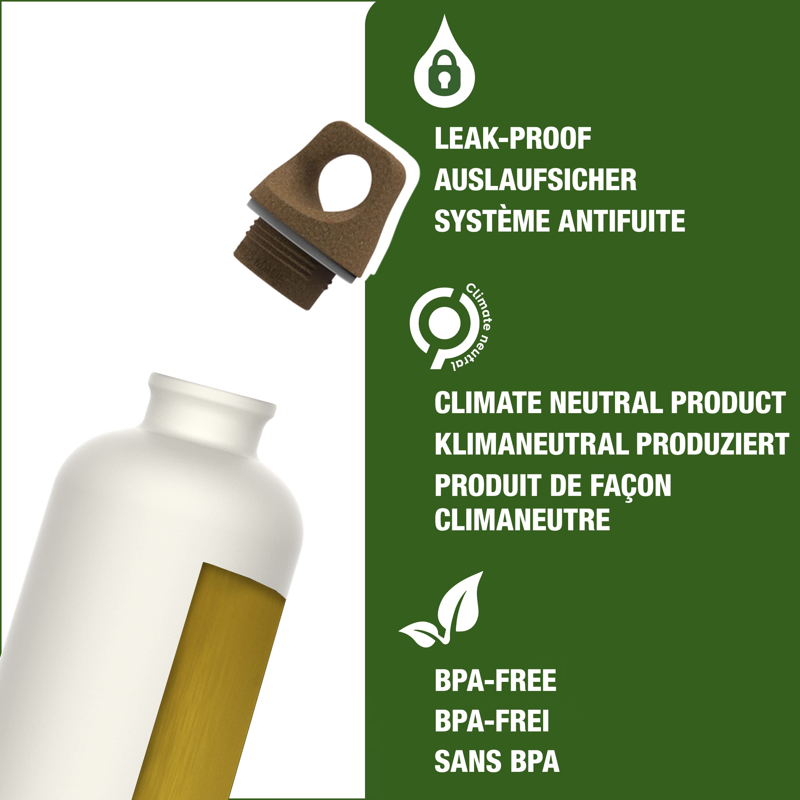 Sigg - Aluminum Water Bottle - Traveller Myplanet Forward Plain - Climate Neutral Certified - Suitable For Carbonated Beverages