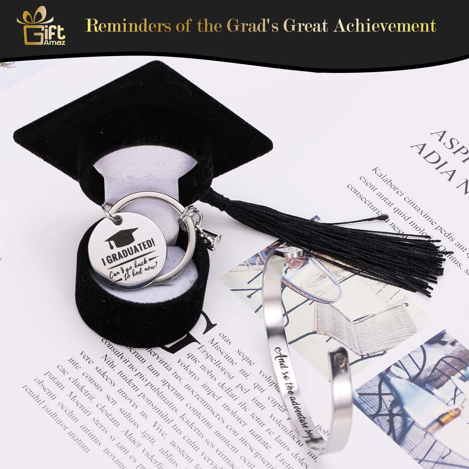 Giftamaz 2024 Graduation Gifts Set For Her, Congrats Grad Gift Basket For College Or High School Class Of 2024, Include Coffee M