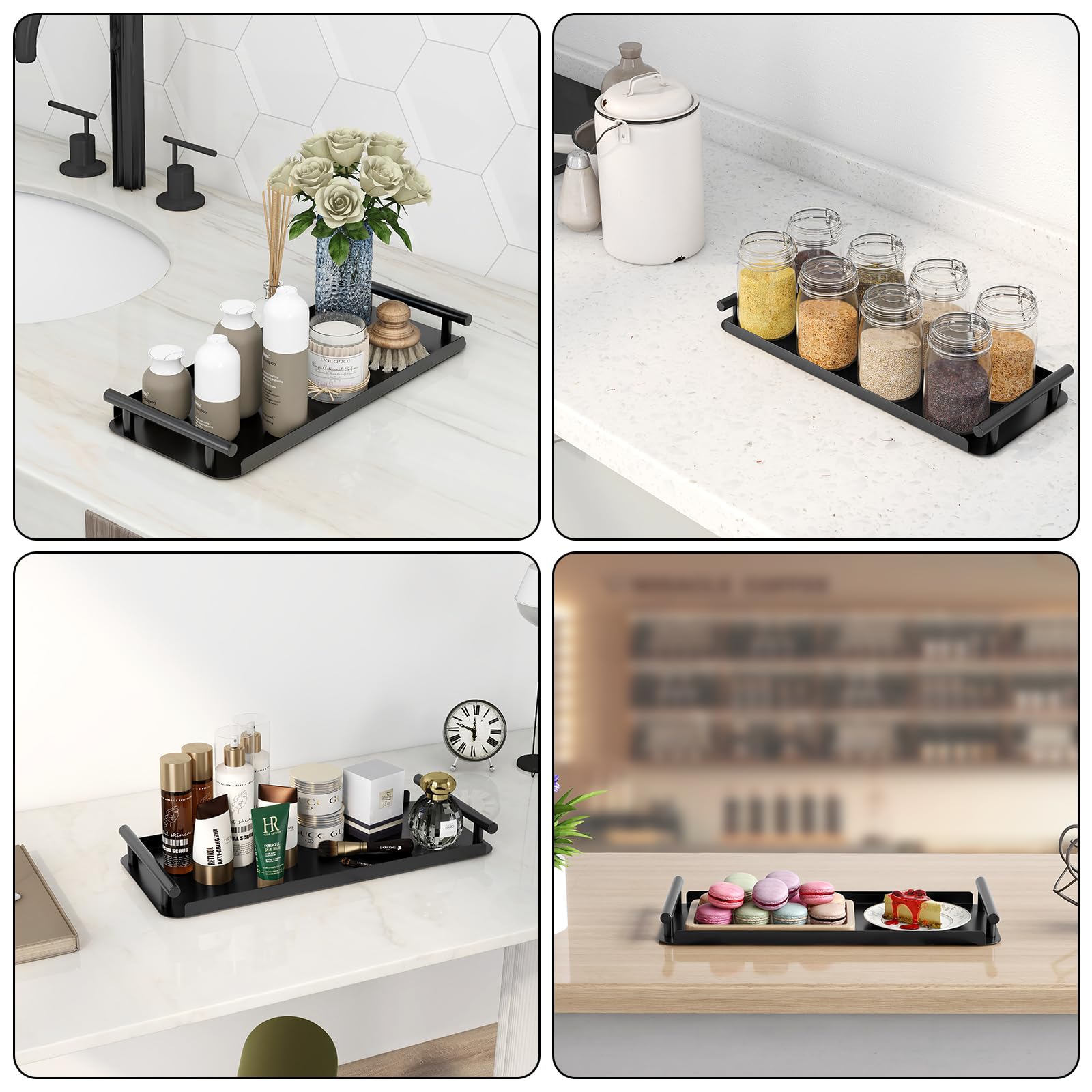 Feilern Toilet Paper Basket, Stainless Steel Toilet Tank Tray With Handle For Organizing - Toilet Paper Basket Storage For Toile