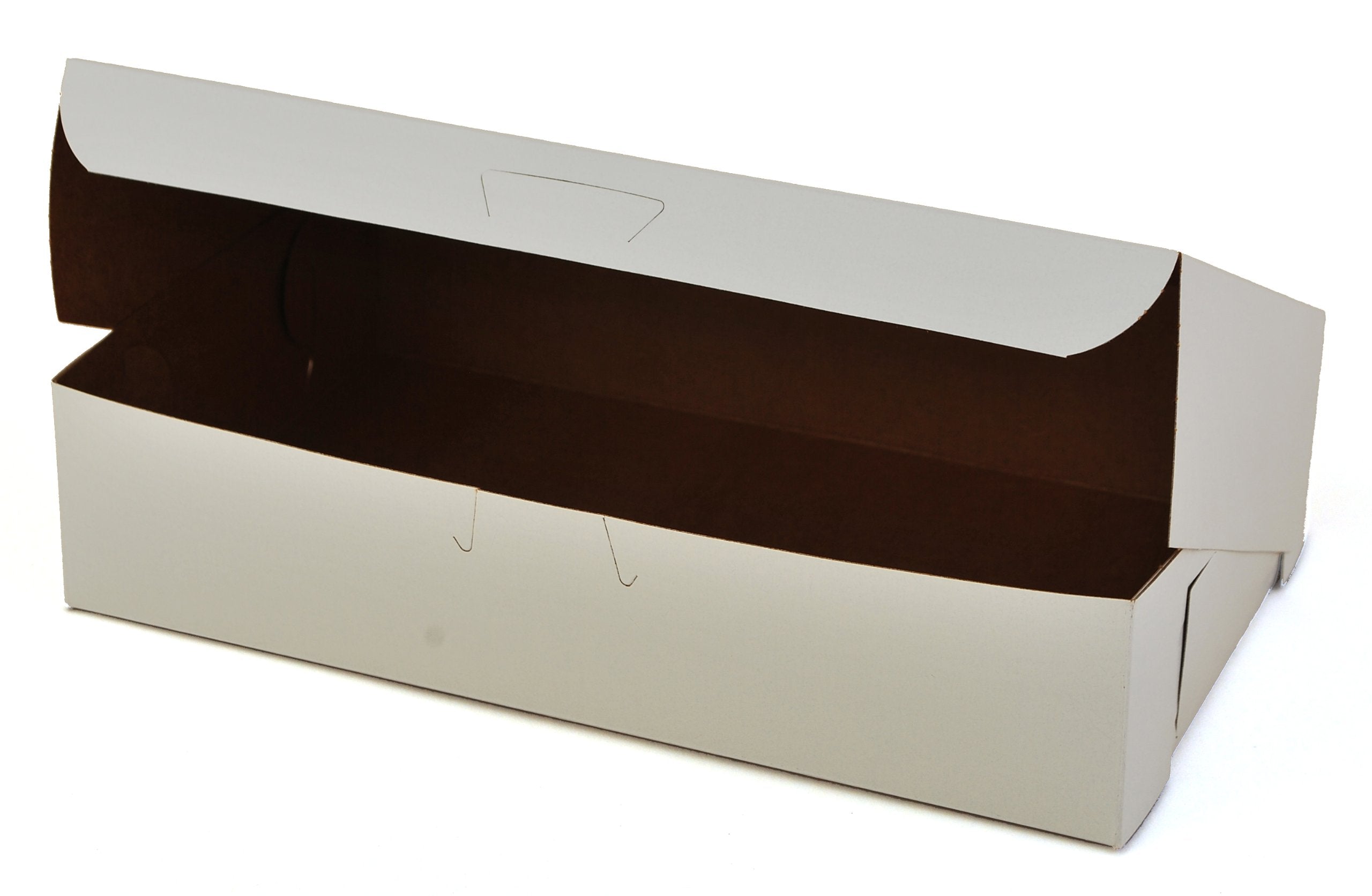 Southern Champion Tray 0967 Premium Clay Coated Kraft Paperboard White Non-Window Lock Corner Bakery Box, 10 Length X 6 Widt
