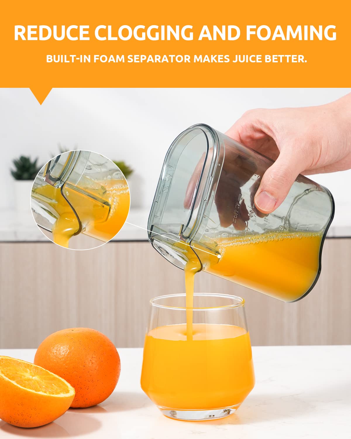 Juicer With 800W Motor, Gdor Juicer Machine With 3    Feed Chute, Dual Speeds Juice Maker For Fruits And Veggies, Anti-Drip Func