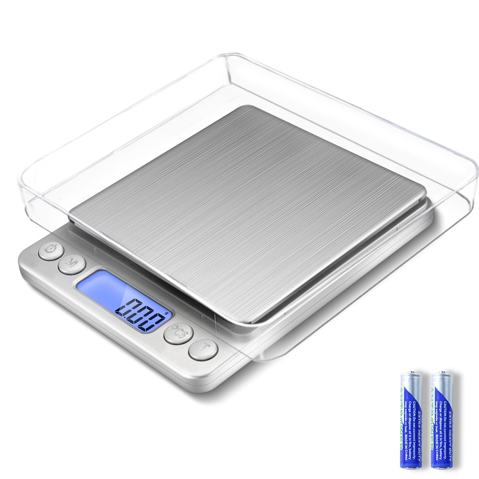 Gram Scale Small Digital Food Scale, 500G By 0.01Gram/0.001Ounce, Accurate Weighting, Meiya Multifunction Kitchen Scale For Jewe