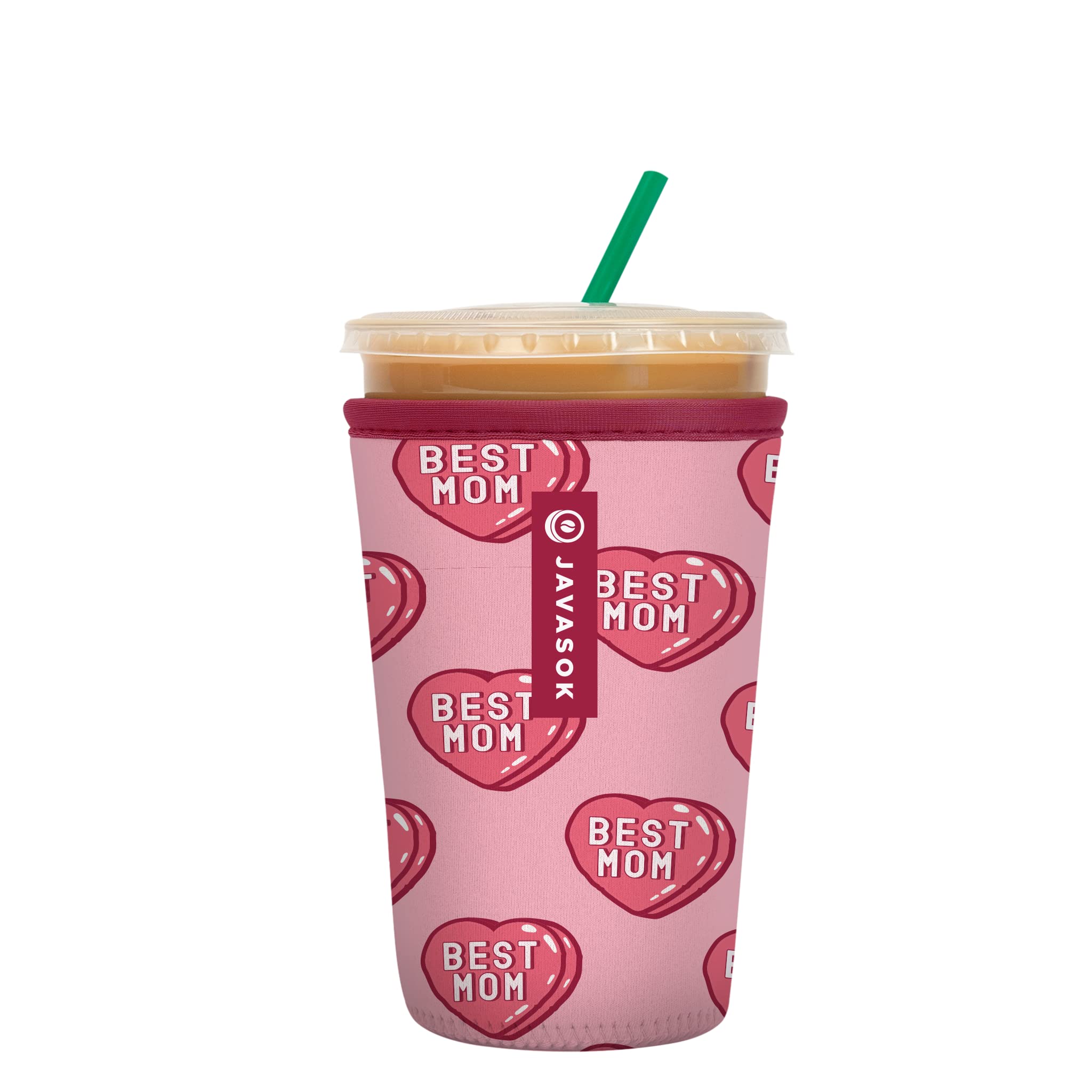 Sok It Java Sok Iced Coffee & Cold Soda Insulated Neoprene Cup Sleeve (Dear Mom, Medium: 22-28oz)