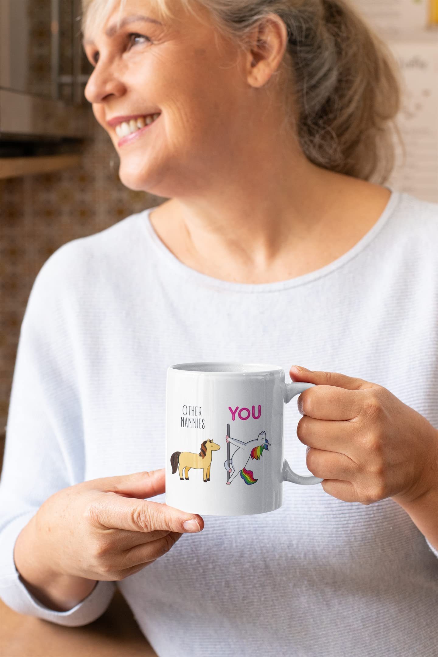 Funny Nanny Gift, Best Nanny Mug, Nanny Grandma Birthday Gifts From Grandchildren, Nanny Gifts From Kids, Mother 'S Day Mugs, Be