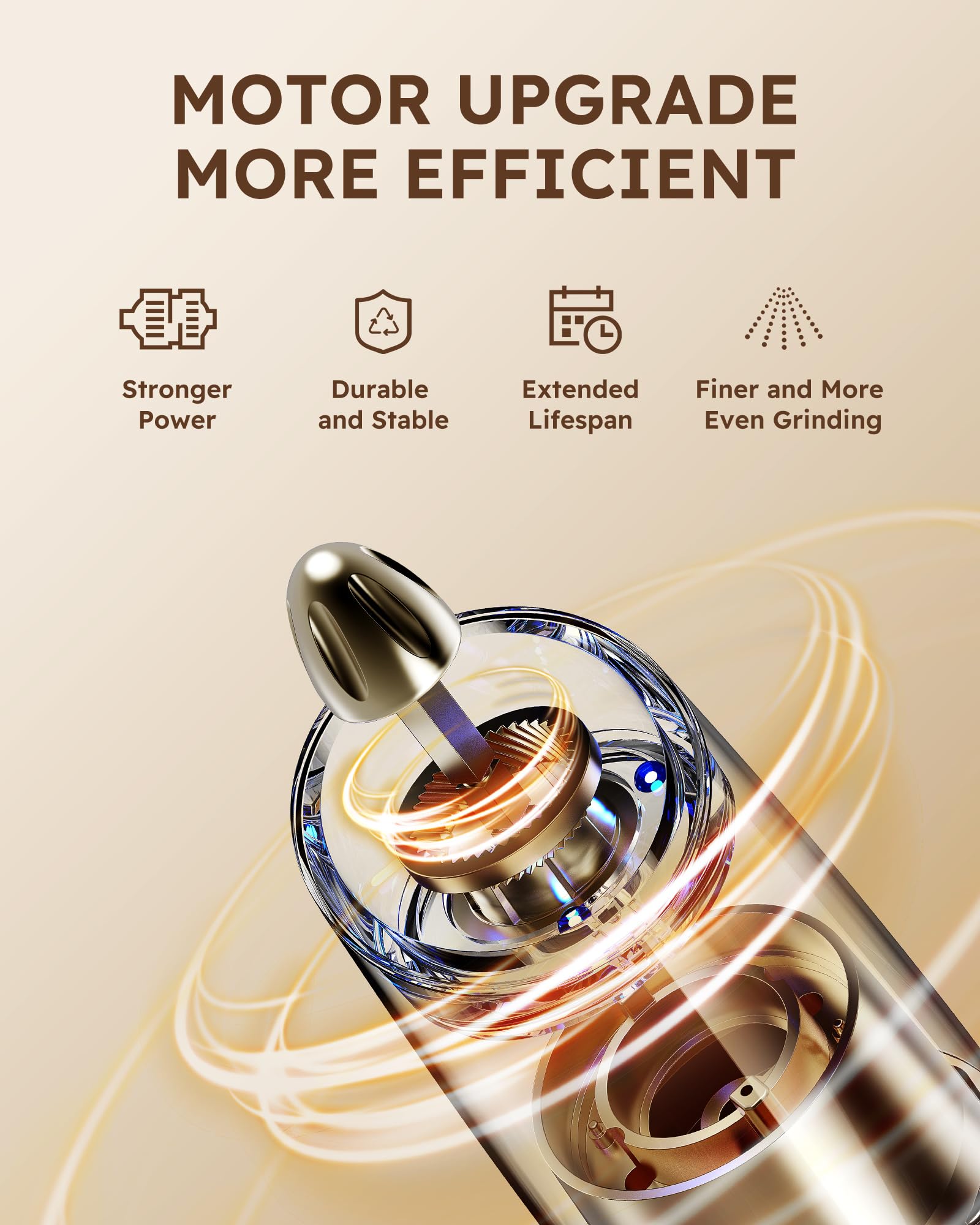 Sangcon Gravity Electric Salt And Pepper Grinder Set Shakers - Upgraded Rechargeable 9Oz Xl Capacity Usb-C No Battery Needed - L