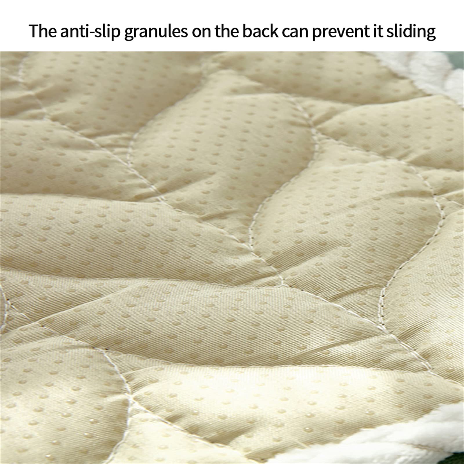 Jeogyong Thick Plush Bay Window Mat Non-Slip Crystal Velvet Bay Window Cushion Pad, Modern Windowsill Bench Seat Cushion For Ind