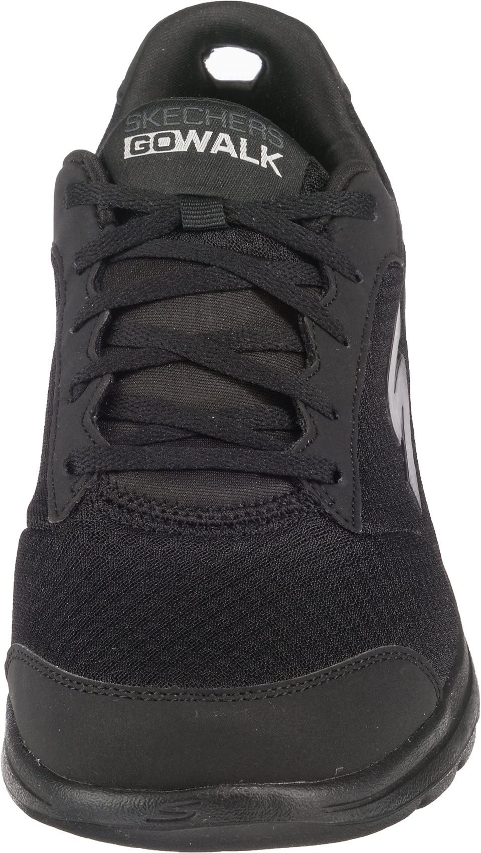 Skechers Mens Gowalk 5 Qualify - Athletic Mesh Lace Up Performance Walking Shoe Sneaker, Black, 11 X-Wide Us