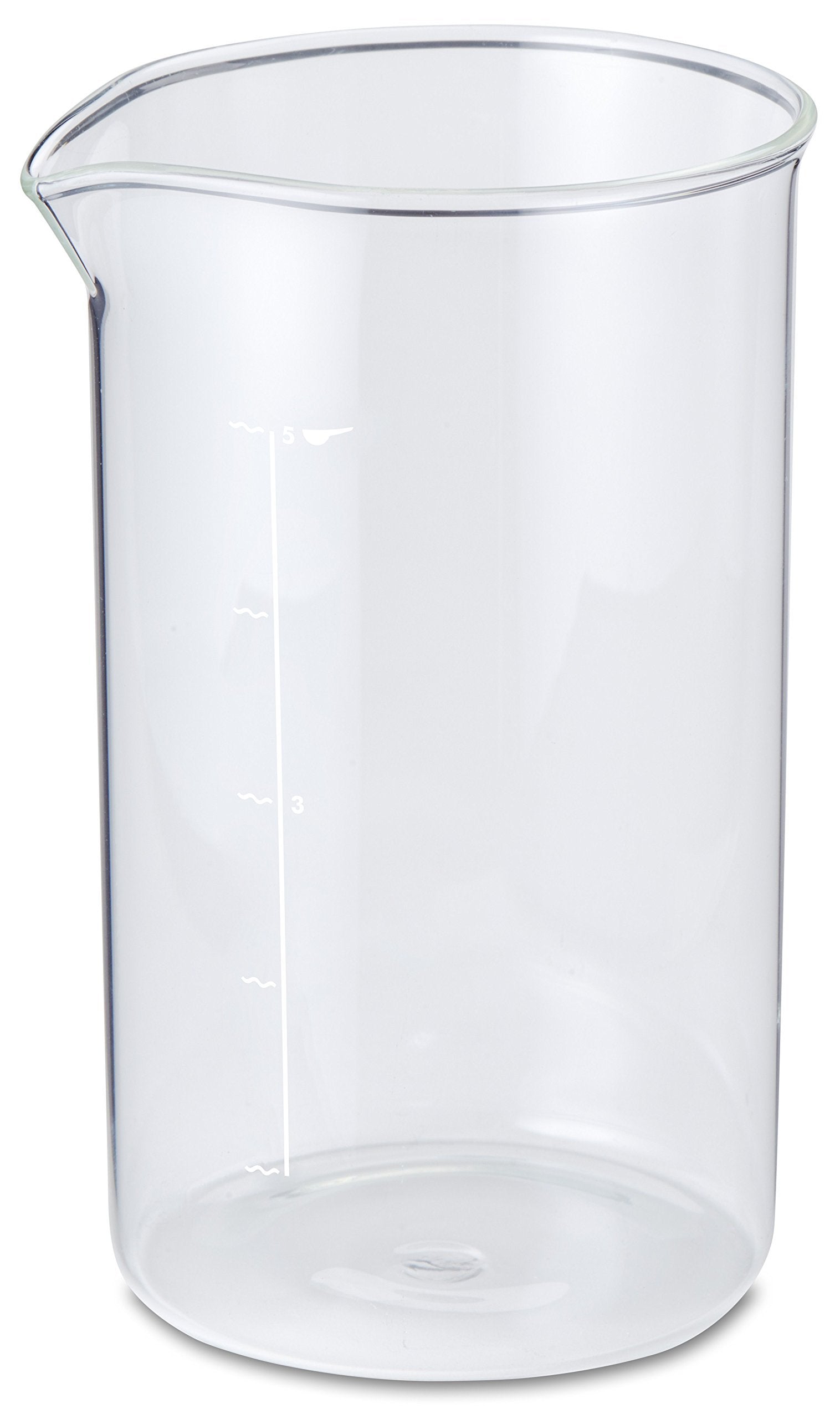 Aerolatte Universal Borosilicate Glass Replacement Carafe For French Press Coffee Makers  5-Cup  20-Ounce Capacity (20 oz  600 ml)