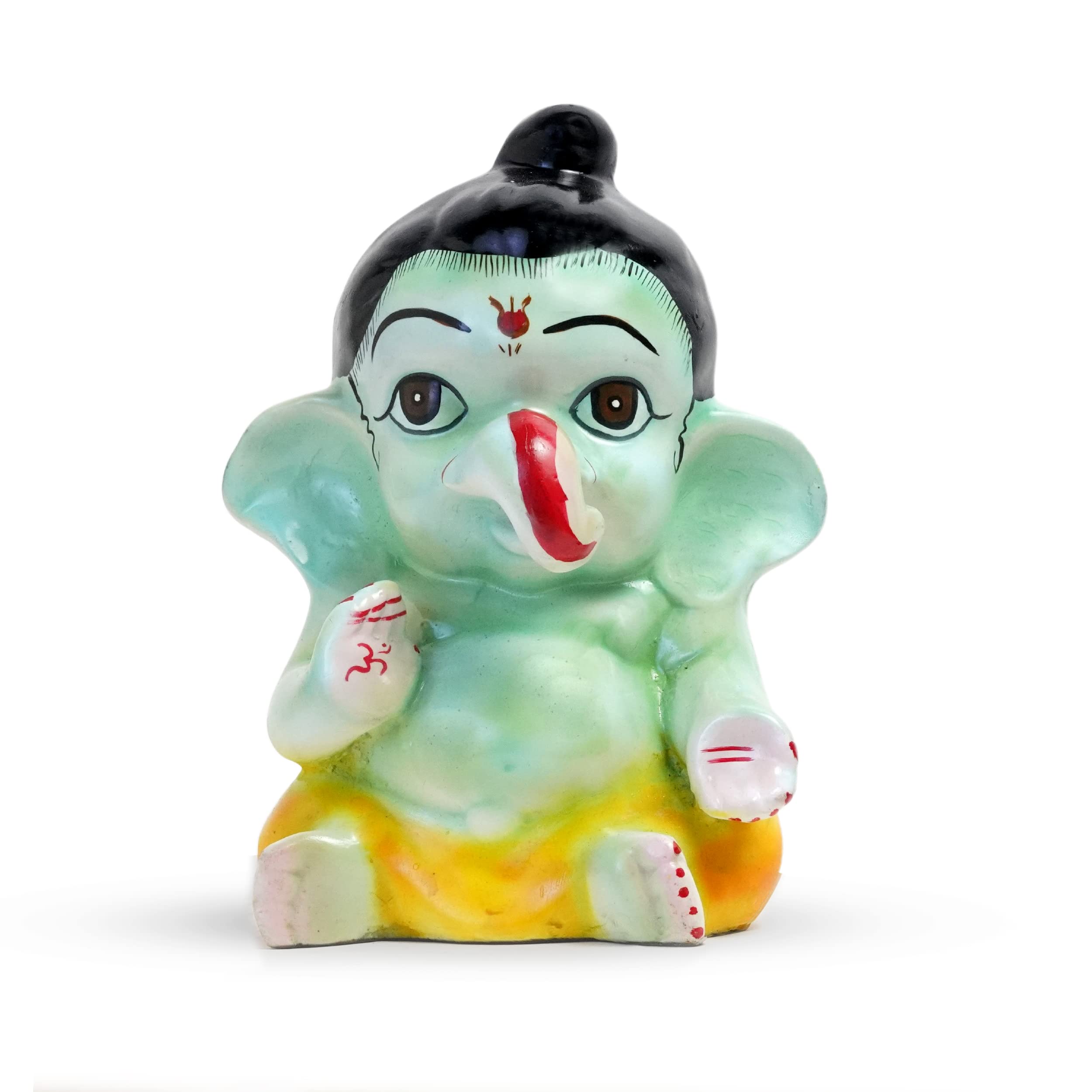 Lupaava Lord Ganesha Idol | Ganesh Ganpati Bappa Idol For Car Dashboard | Living Room | Drawing Room | House Warming (13 X 10 X