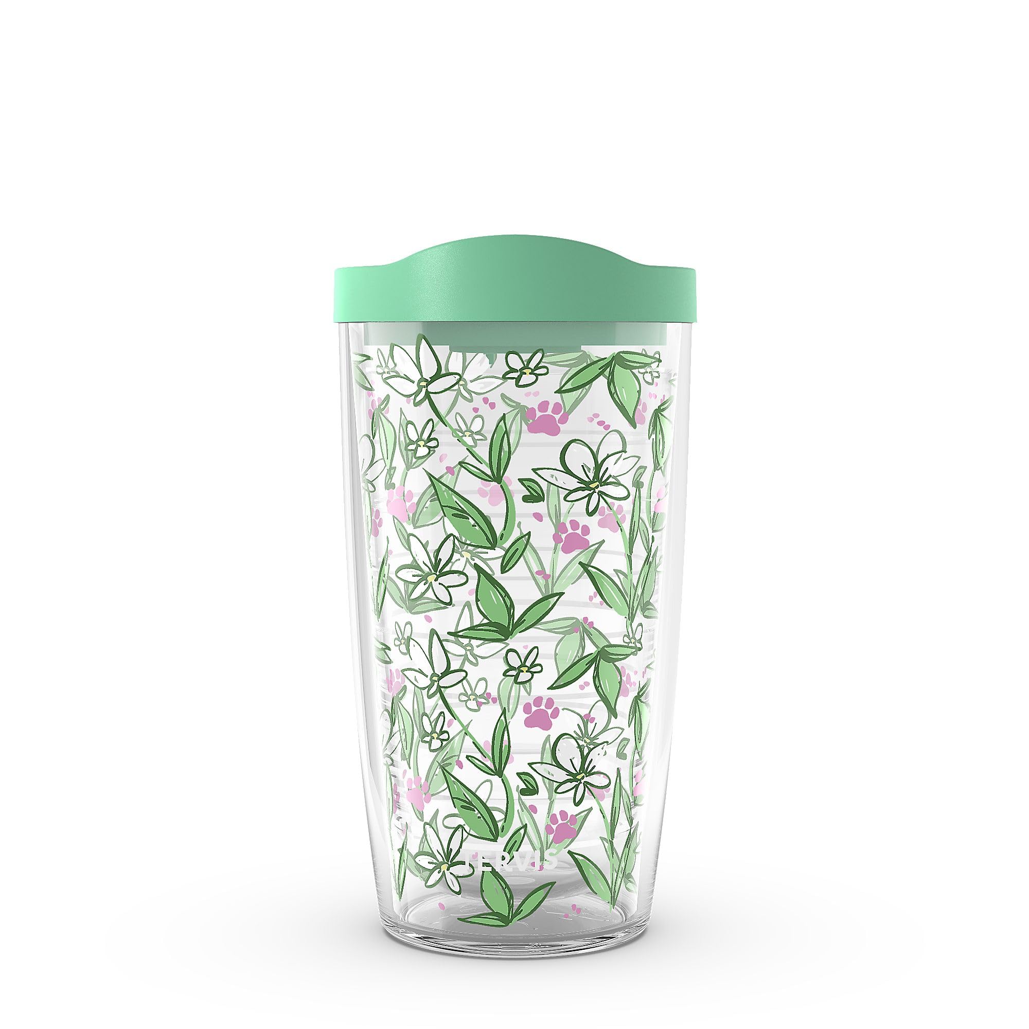 Tervis 16oz Tritan Tumbler | Paw Print Perennial Pattern