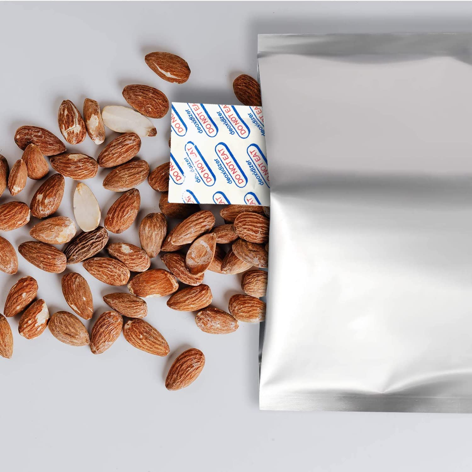 Oxygen Absorbers For Food Storage 300cc (5 pcs in Vacuum Sealed Bag x 20  Total 100 Packets) O2 Absorbers Food Grade Oxygen Absorbers Oxygen Packets For Food Storage Oxygen Remover Absorb Observers