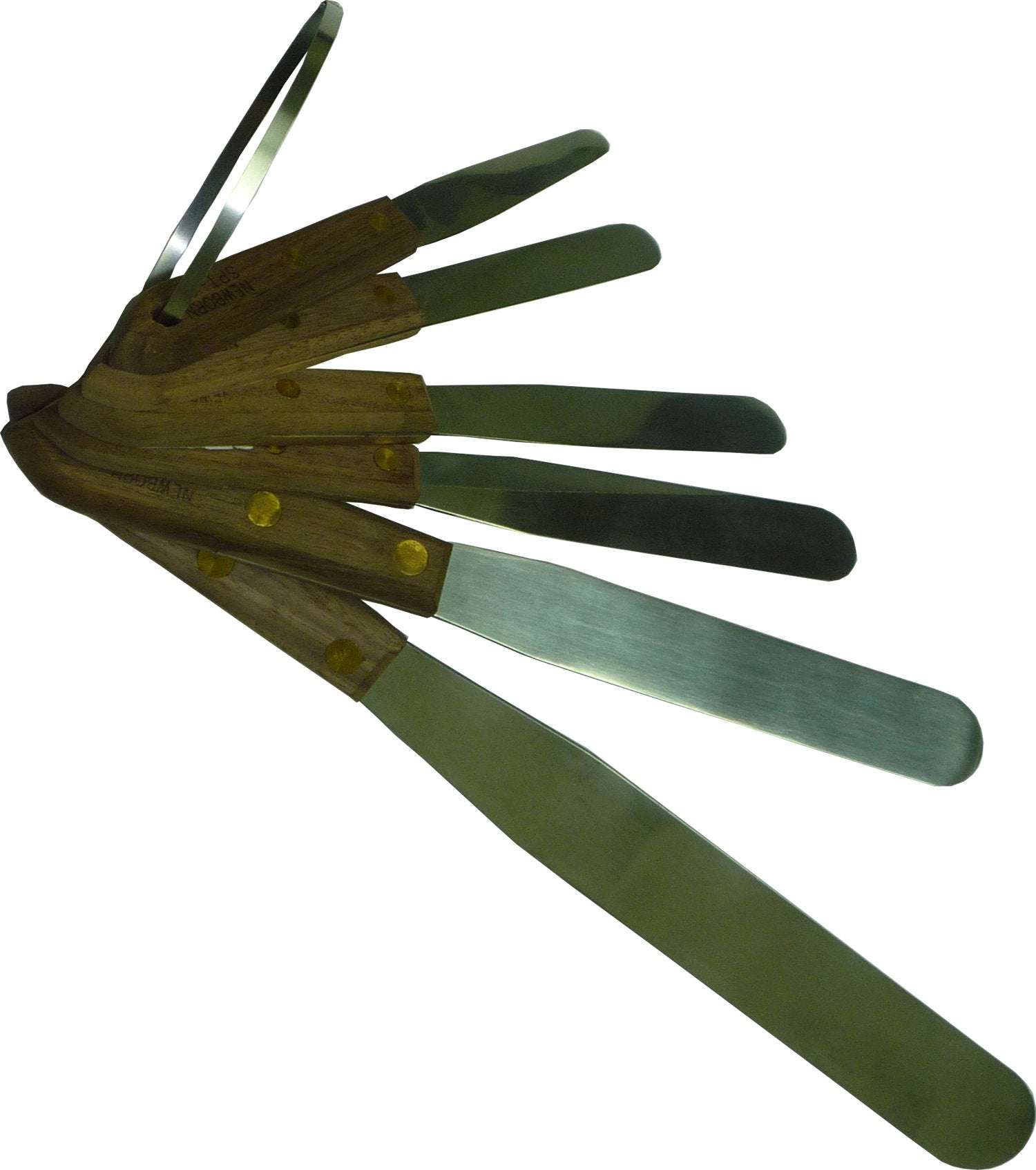 Newborn Kit-Spt 6-Piece Wooden Handled Straight Spatula Set