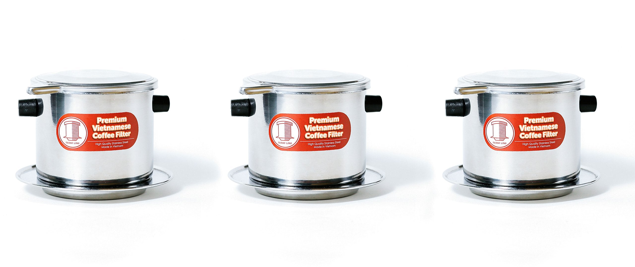 Set Of 3 Vietnamese Coffee Filters Phin 11 Oz- Large, Gravity