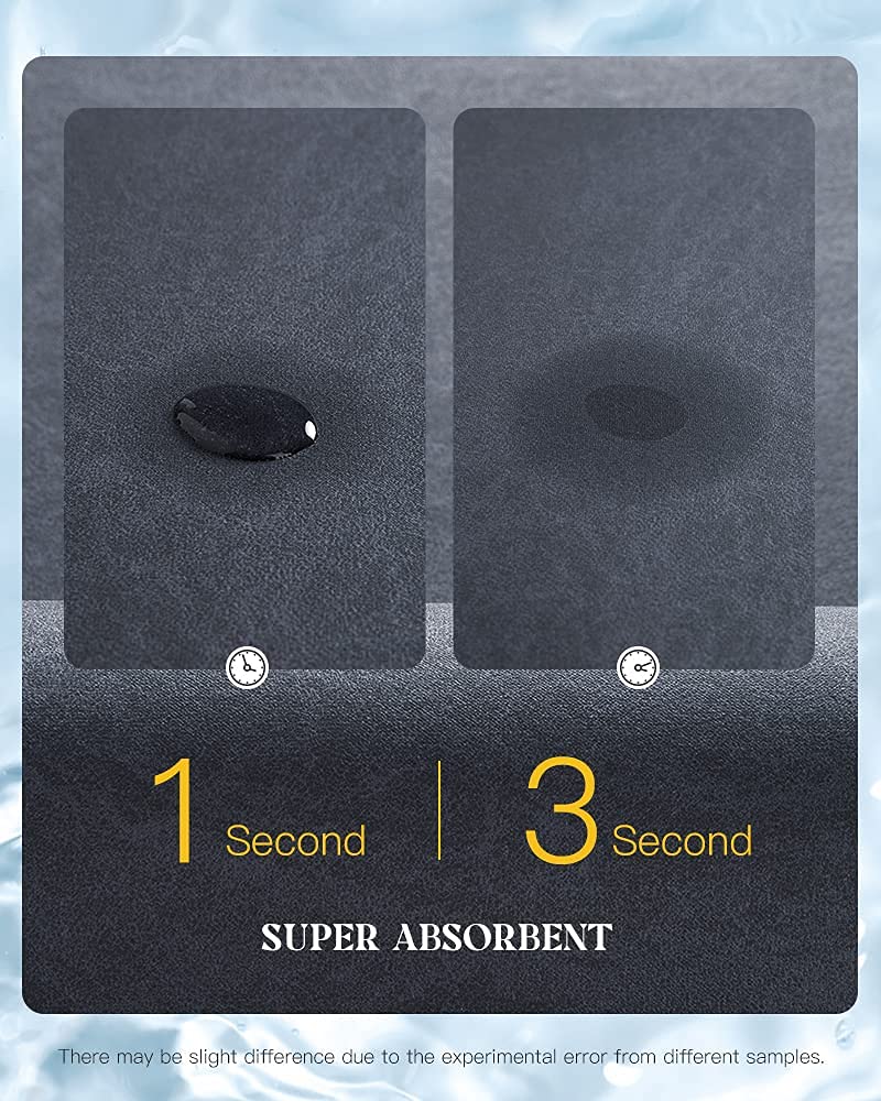 Montvoo-Bath Mat Rug-Rubber Non Slip Quick Dry Super Absorbent Thin Fit Under Door-Washable Bathroom Floor Mats- For In Front Of