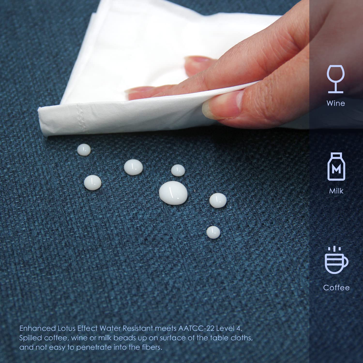 Balcony & Falcon Rectangle Tablecloth Washable Wrinkle Resistant And Water Proof Table Cloth Decorative Linen Fabric Tablecloths