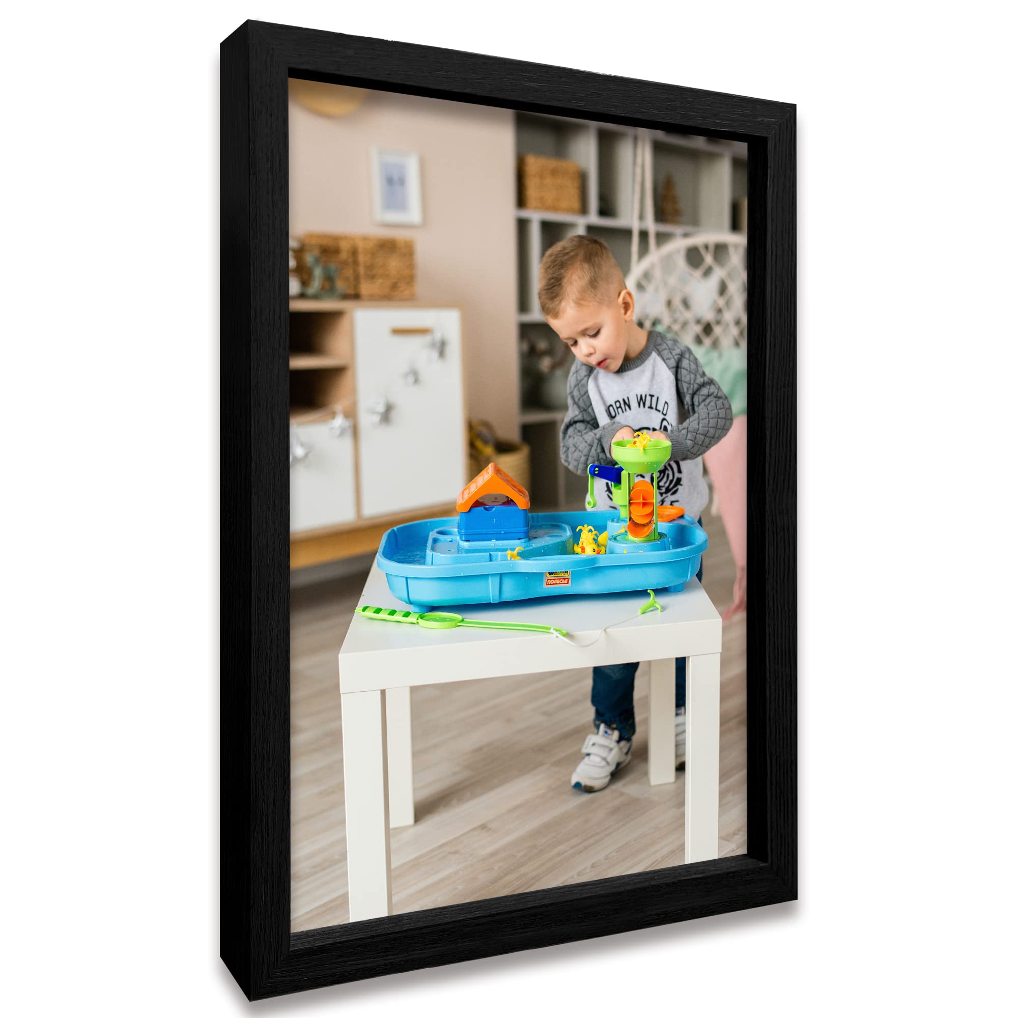 Framed Custom Canvas Prints With Your Photos Personalized Photo To Canvas Print Gifts For Couples Friends Family Baby Pets 12X16