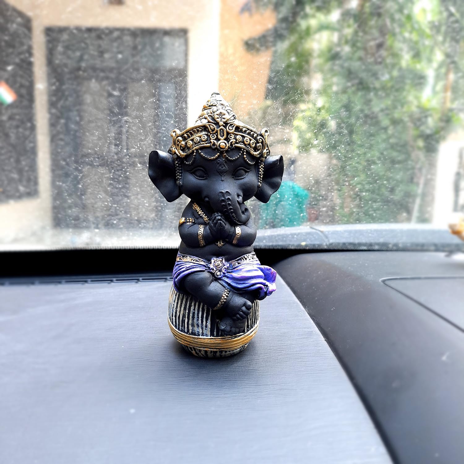 Apka Mart The Online Shop Ganesh Idol Statue | Baby Ganesha Murti - For Car, Home Decor, Pooja Room, Diwali Decoration & Gift -