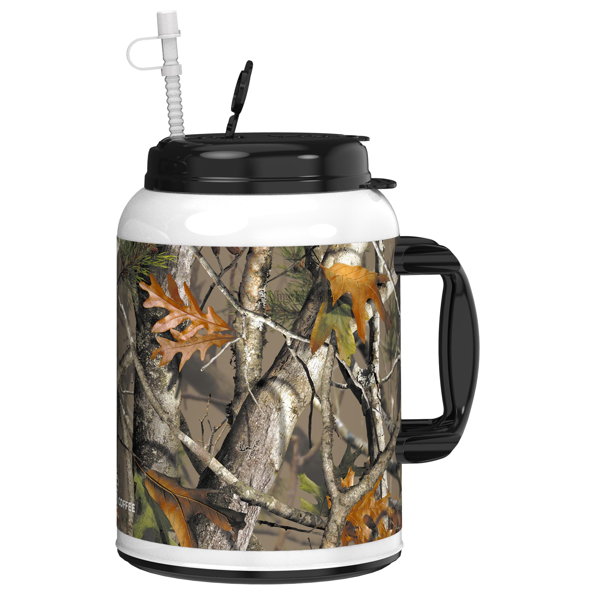 Mugs N Coffee 100 Oz Nextcamo Mug With Reusable Straw - Bpa Free - Made In The Usa