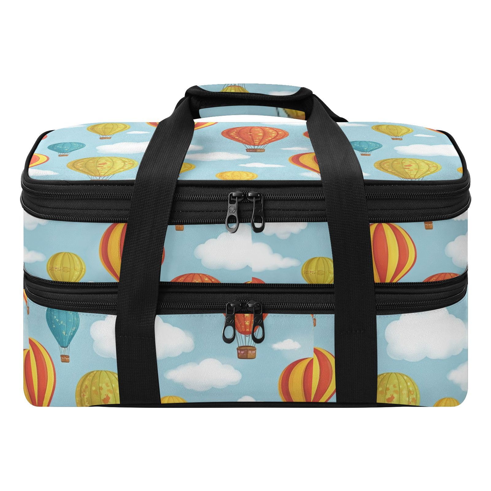 Eraedgza Hot Air Ballon Insulated Casserole Carrier for Hot Cold Dish