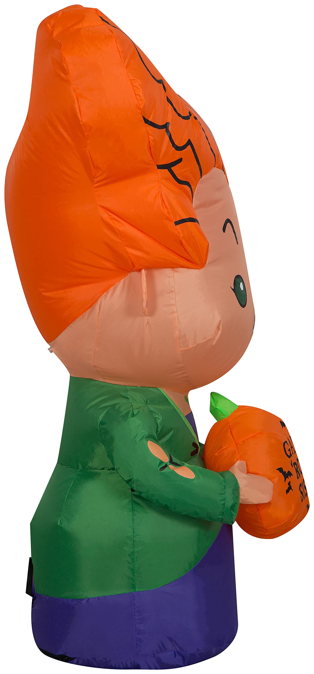 Gemmy Airblown Inflatable Hocus Pocus Winifred, 3.5 ft Tall, Orange