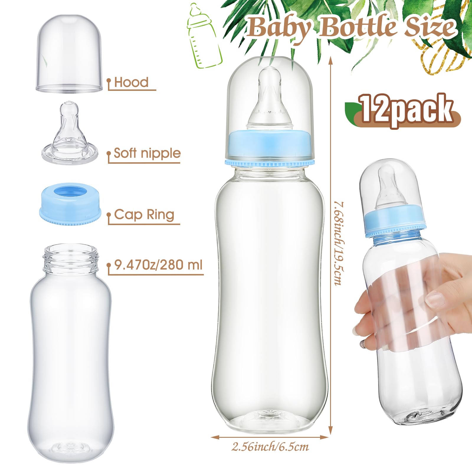 Safari Cool Baby Shower Games Bottle Chug Sign Wooden Jungle Animals Theme Baby Gift Sets Gender Reveal Party Favors And 12 Pcs