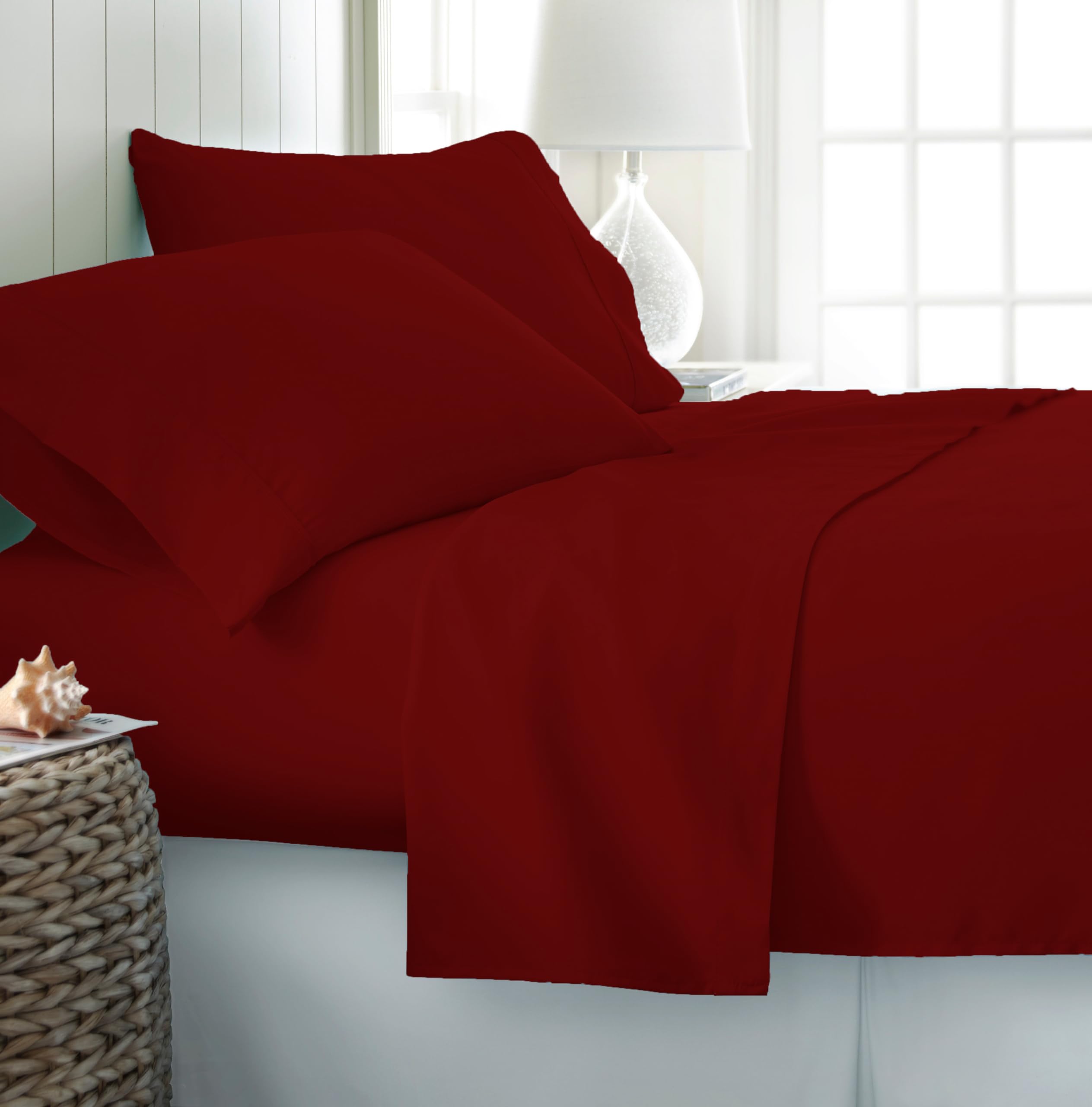 Knight Kavalier Egyptian Cotton 400 Tc Bed Sheet Set | 1 Single Size Flat (102108) & 2 Envelope Closure Pillowcase (1828), B