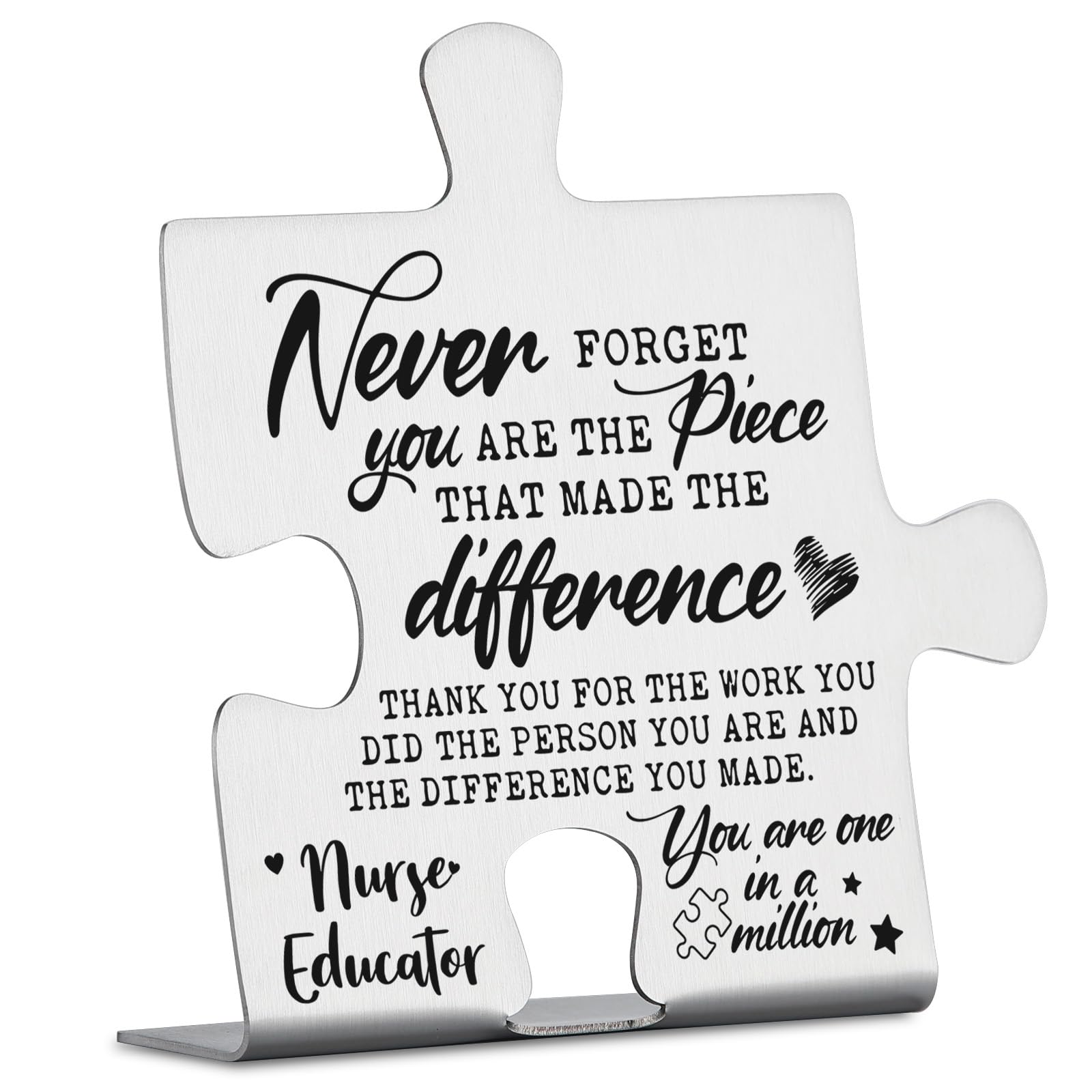 Nurse Educator Appreciation Gifts, Thank You Gifts for Nurse Educator, Nursing Instructor, Mentor, Preceptor Week Birthday Puzzl