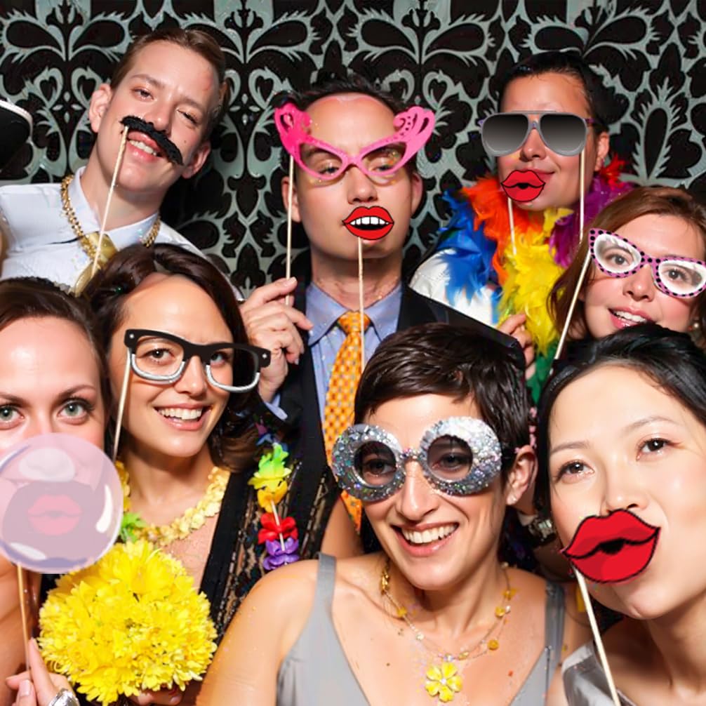 50S Party Photo Booth Props 67 Count