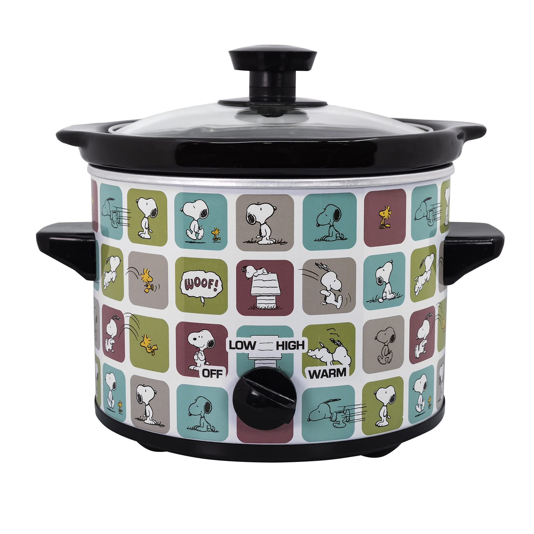 Uncanny Brands Peanuts 2 Quart Slow Cooker Snoopy & Woodstock Appliance
