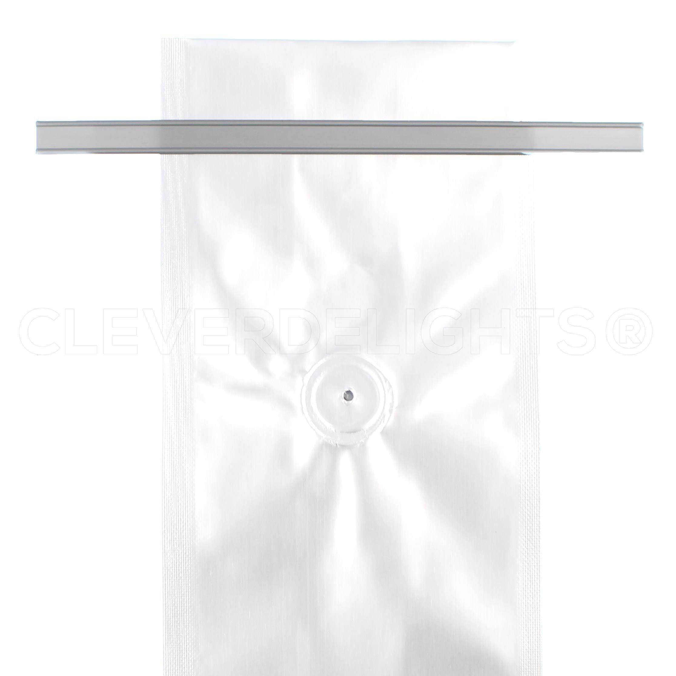 Cleverdelights Peel And Stick Tin Ties - 5.5 Inch - Silver - 100 Pack