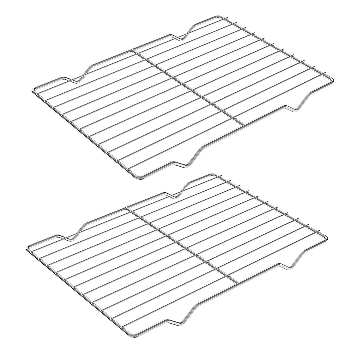 Adorila 2 Pack Cooling Rack For Baking, 8'' X 11'' Stainless Steel Grill Rack, Small Grid Baking Rack For Baking Cooking Roastin