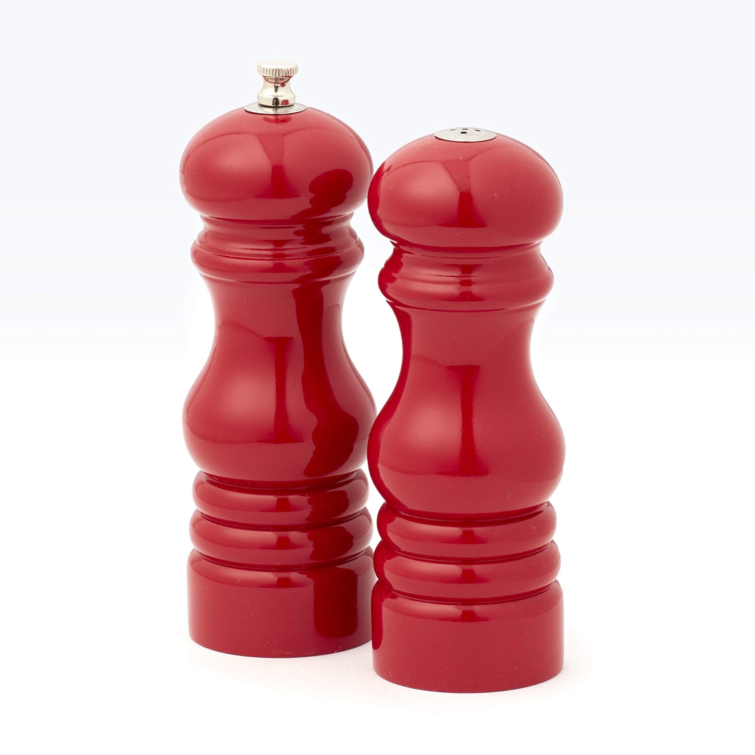 American Metalcraft Pmsr62 Salt And Pepper Set, Red, 6-Inches